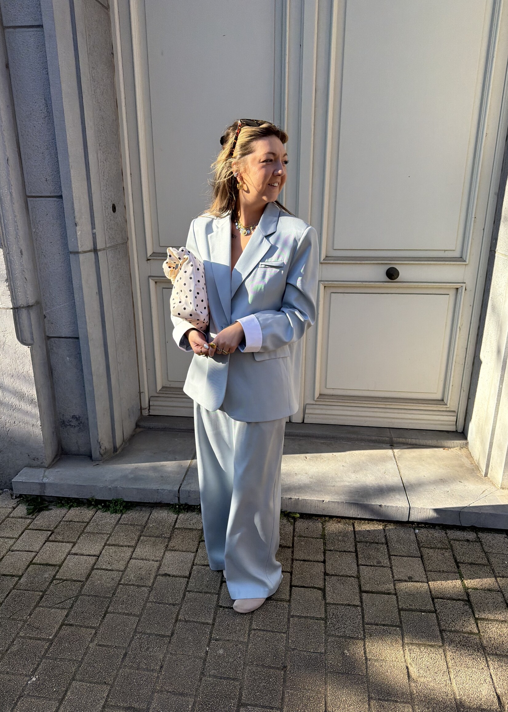 Yve trousers - Light blue SIZE S