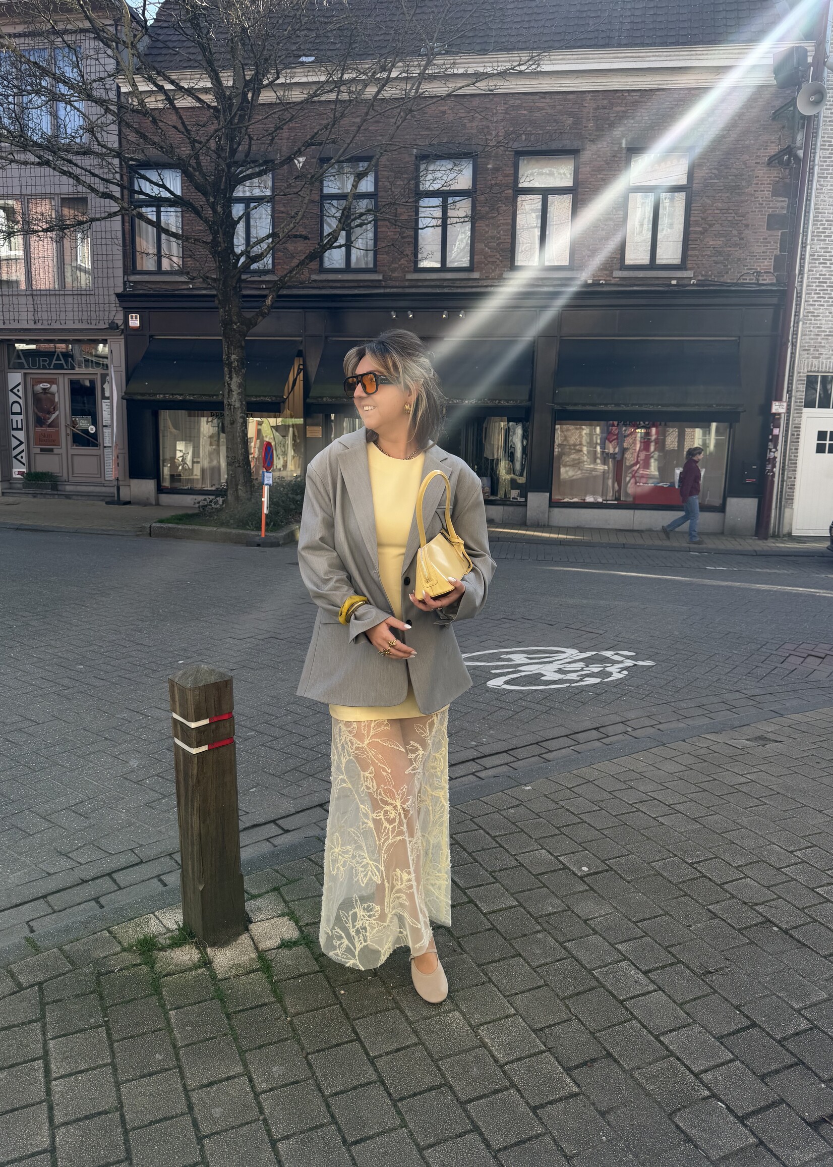 Annabelle oversized blazer - Grey TU