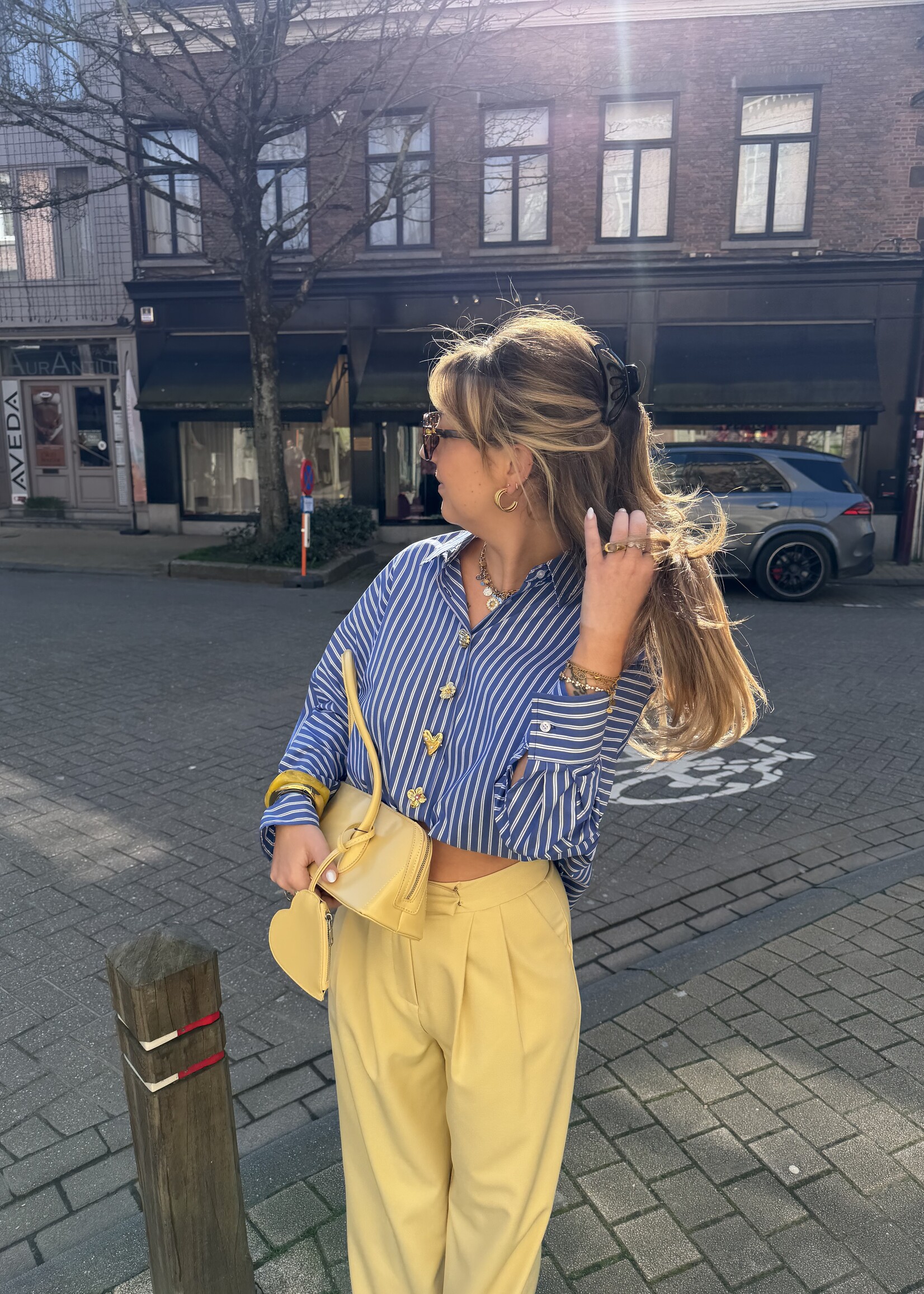 Helene stripe blouse - Blue  TU