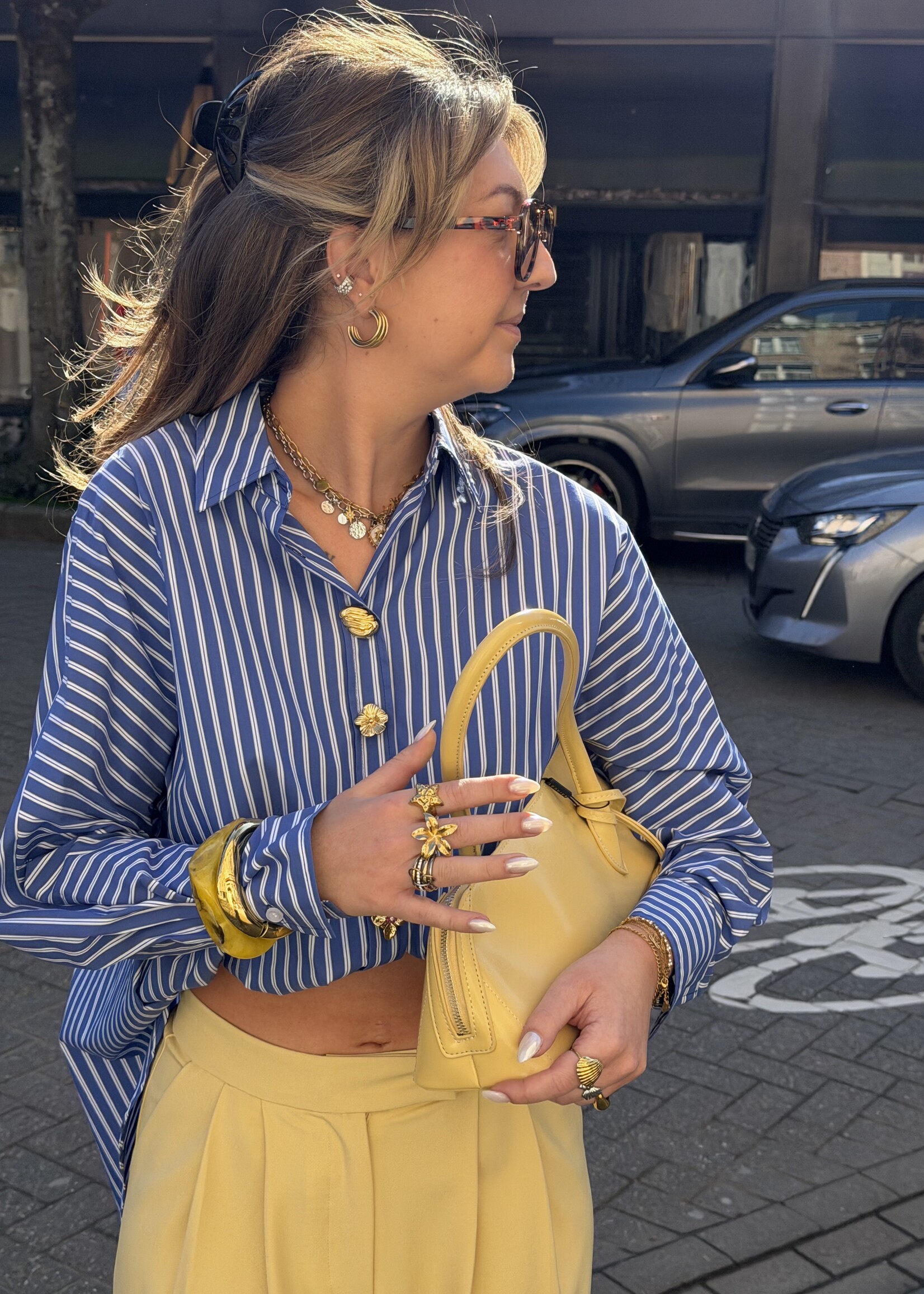 Helene stripe blouse - Blue  TU