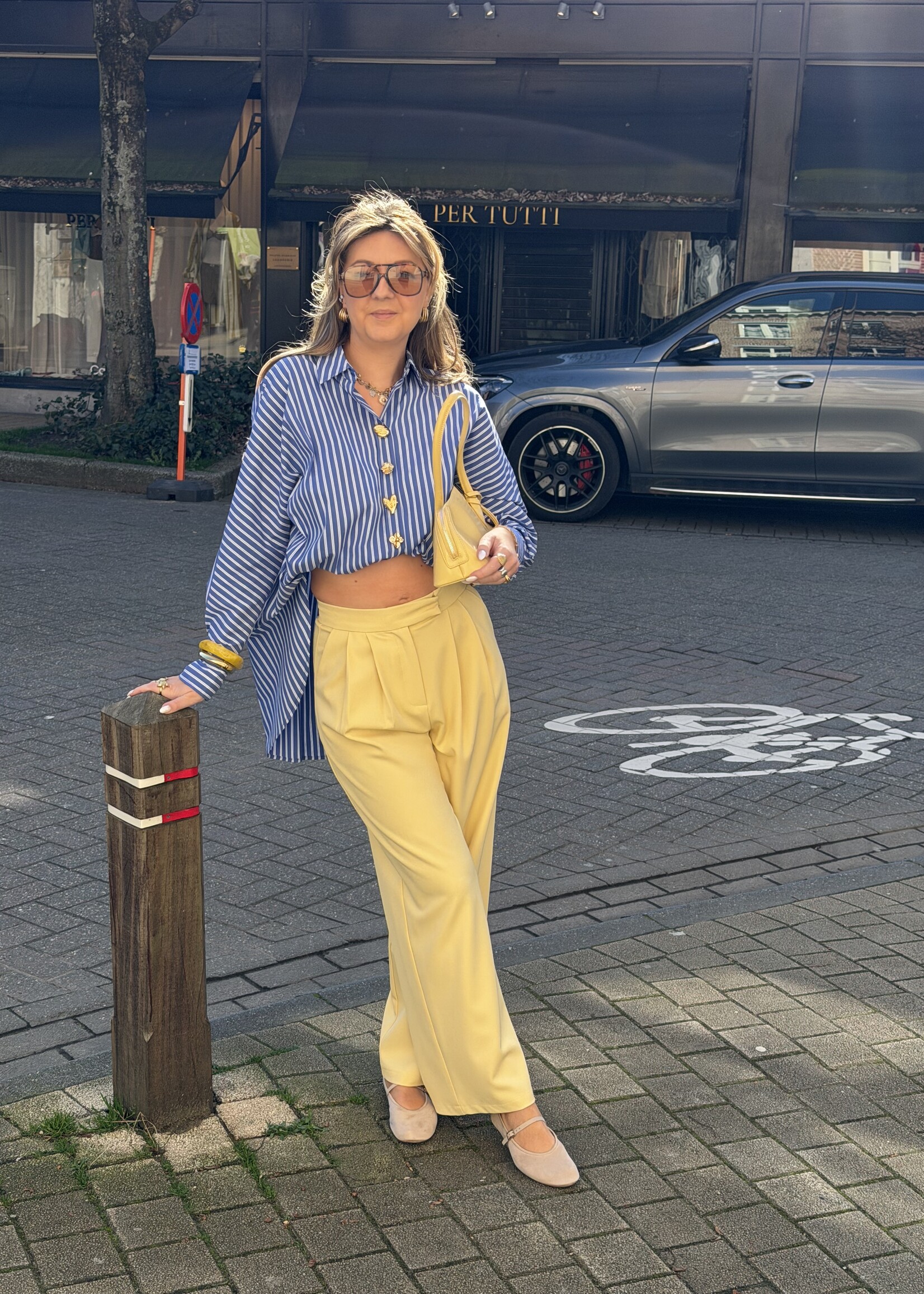 Helene stripe blouse - Blue  TU