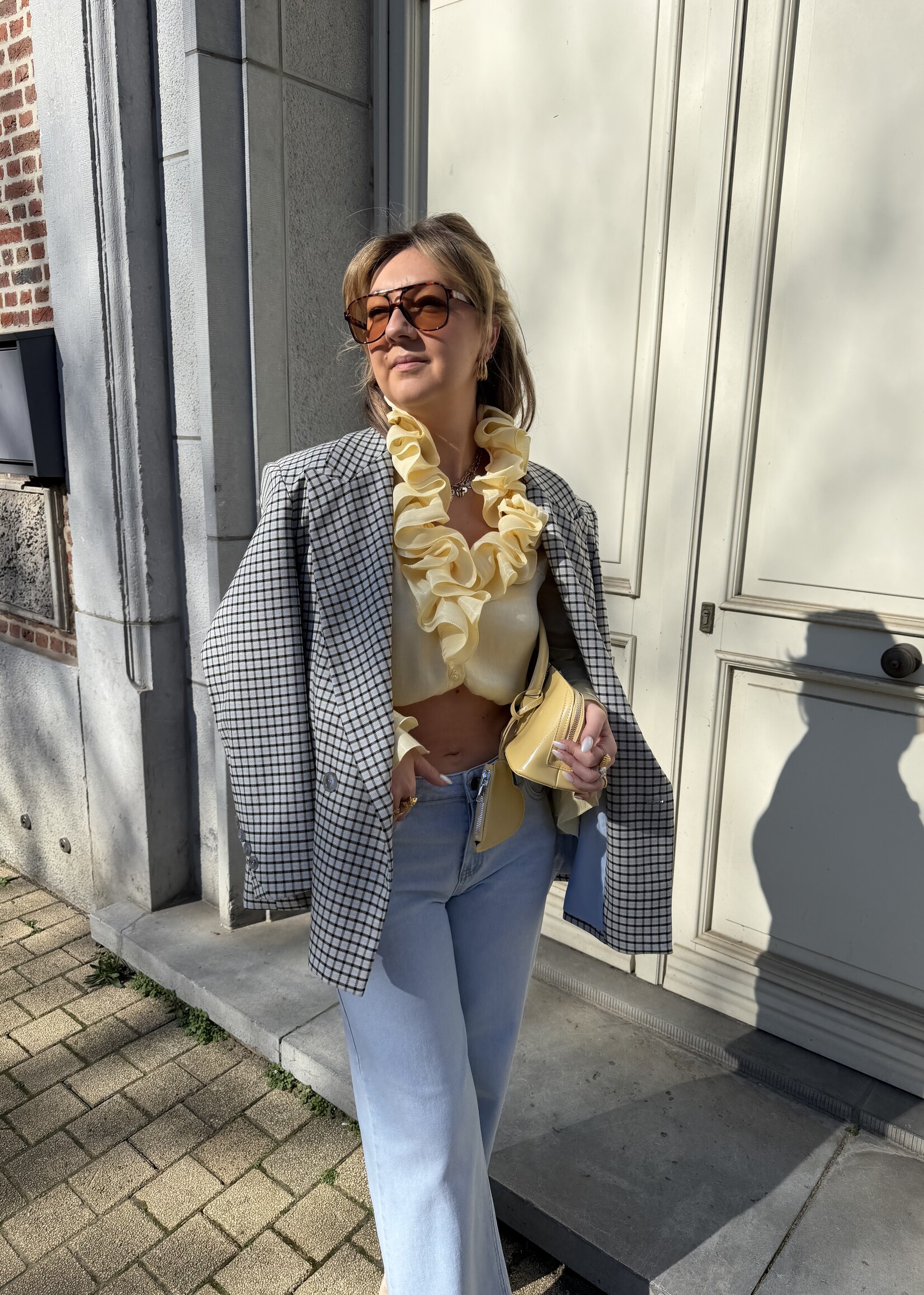 Blaire oversized blazer - light blue