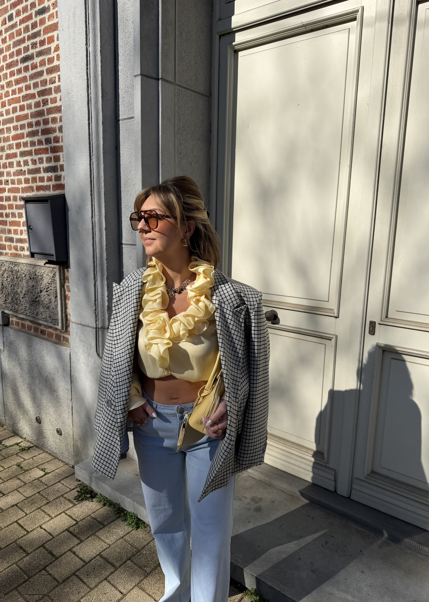 Blaire oversized blazer - light blue