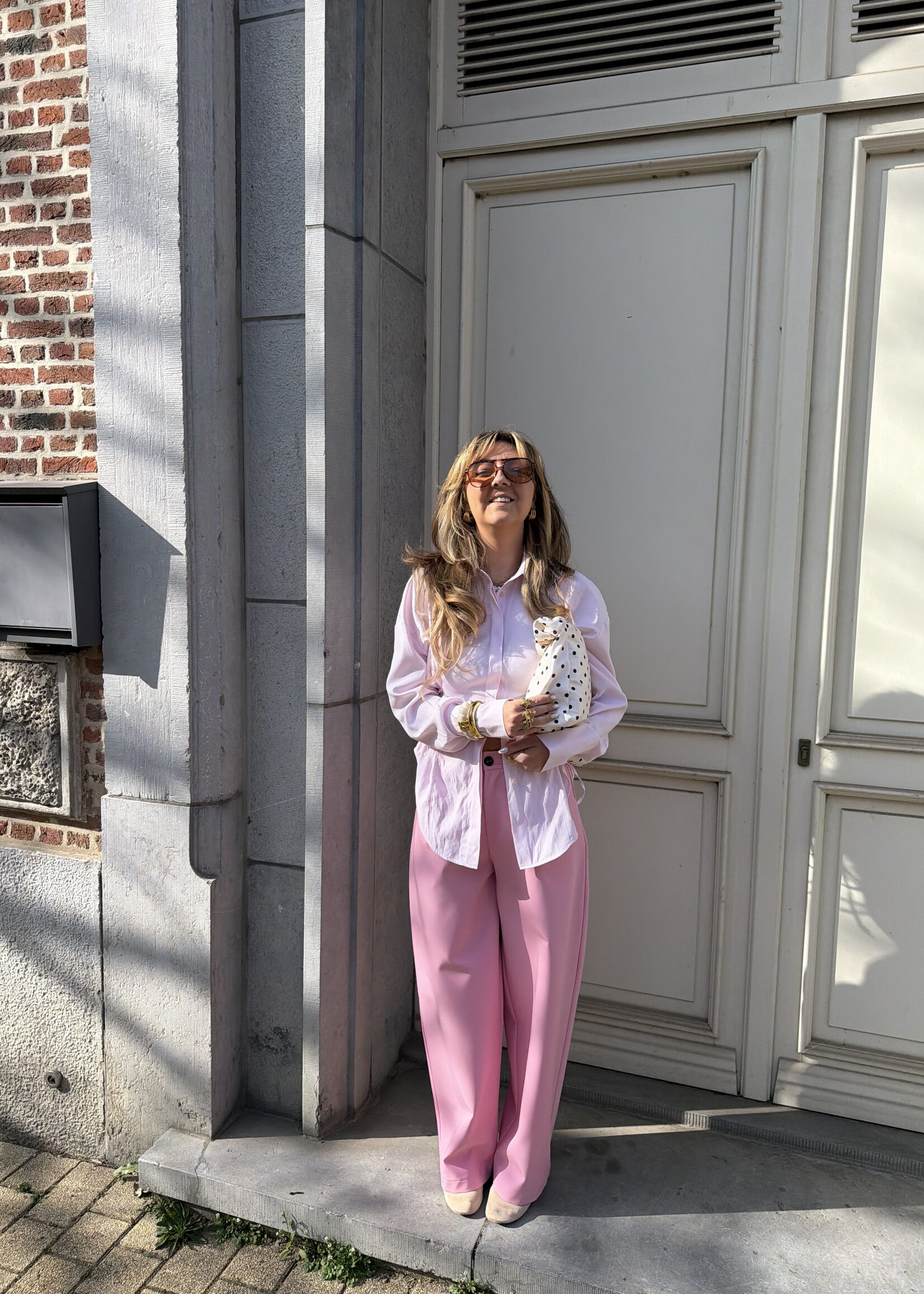 Ulla trousers - Pink SIZE M