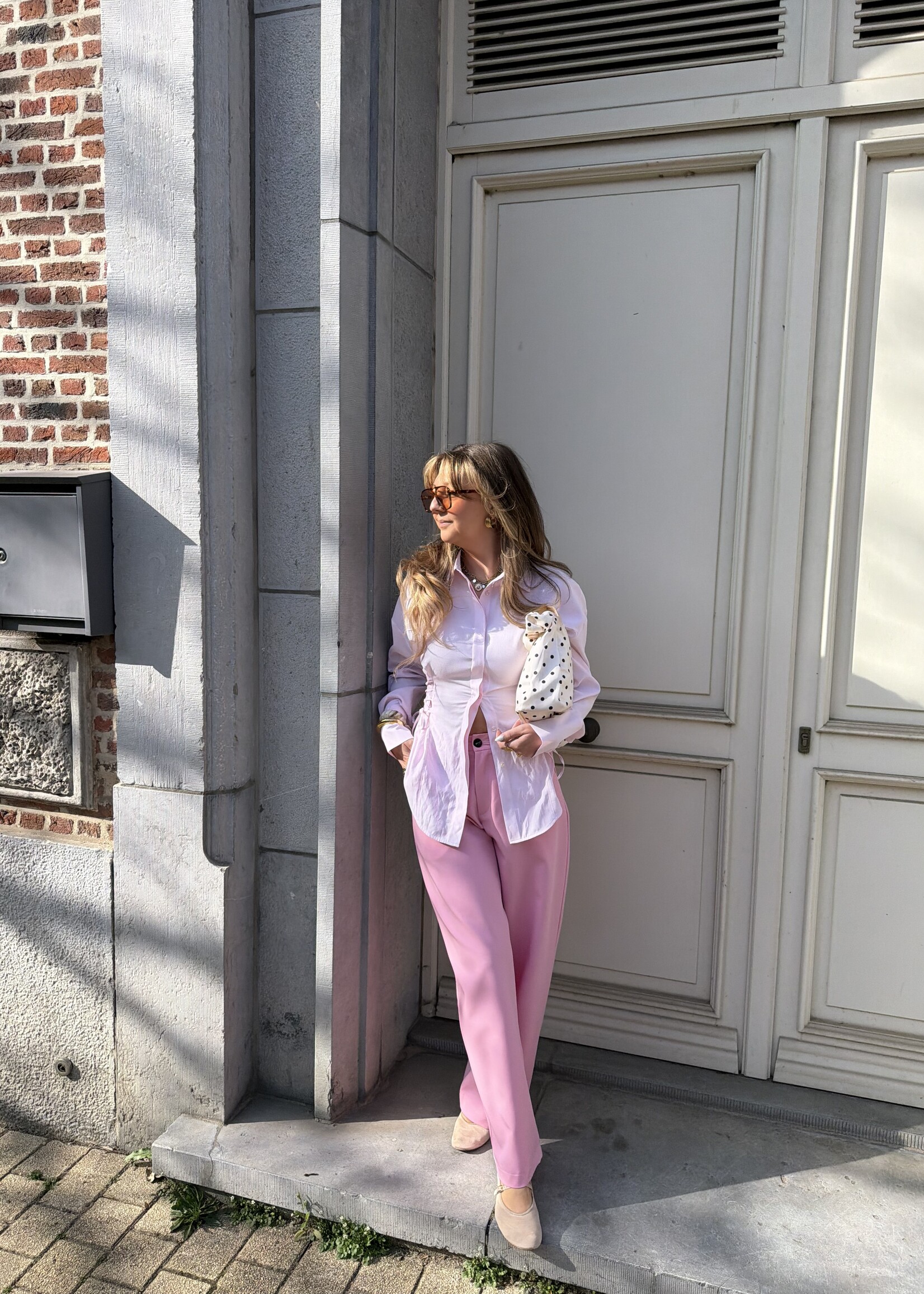 Ulla trousers - Pink SIZE M