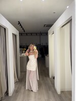 Poli polka dot dress - White/Black