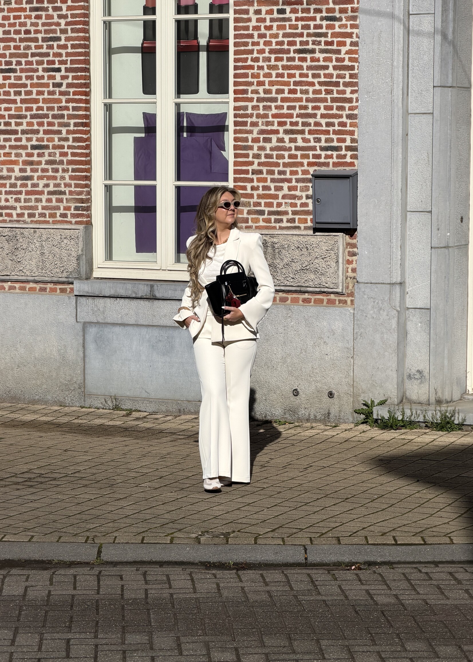 Lauri trousers - Cream SIZE S