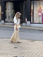 Aliya satin skirt - Beige SIZE M/L