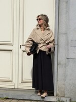 Feliena cropped trench coat - Beige TU