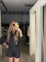 Polka dot vest - Black