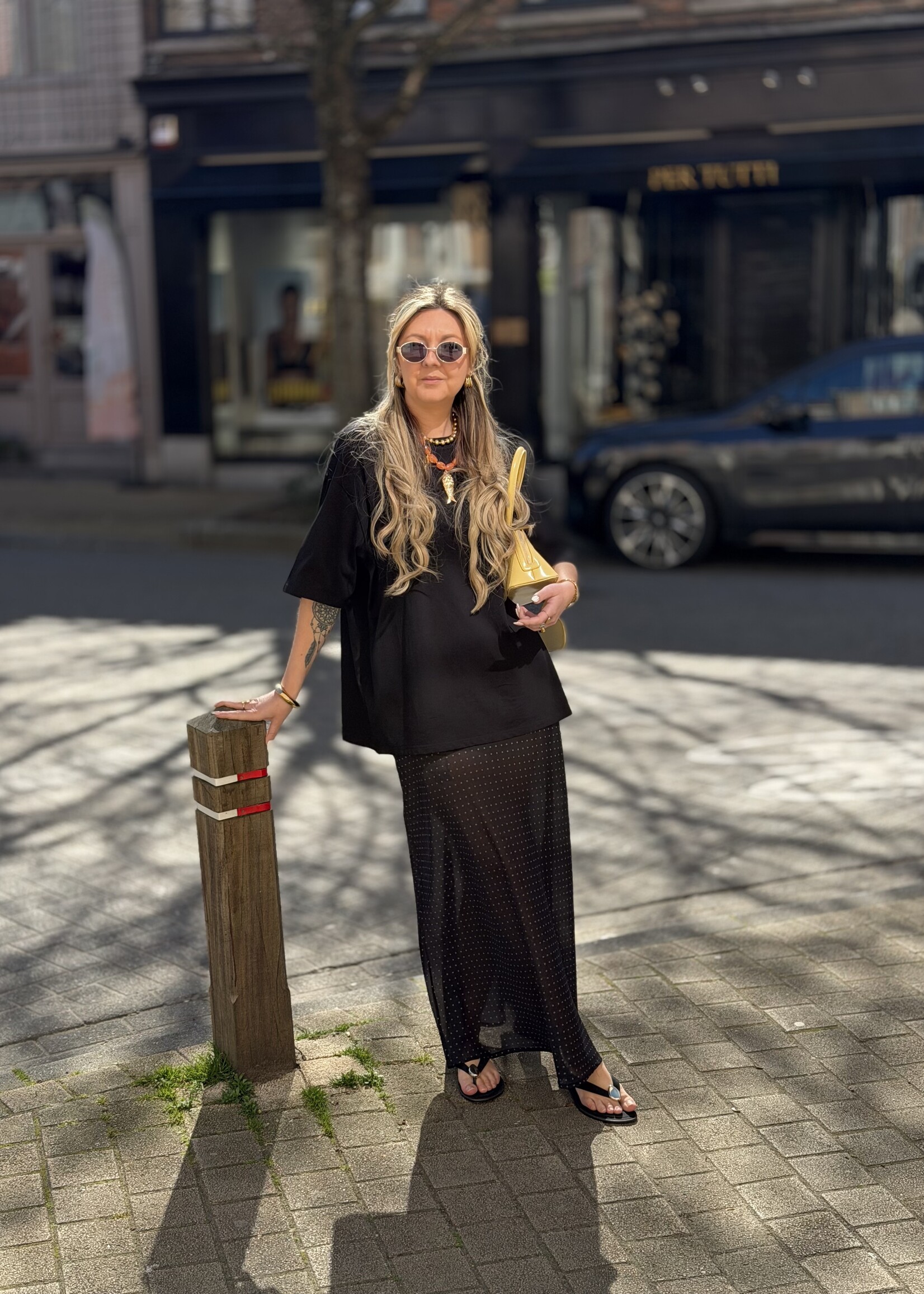 Daniera polka dot skirt - Black