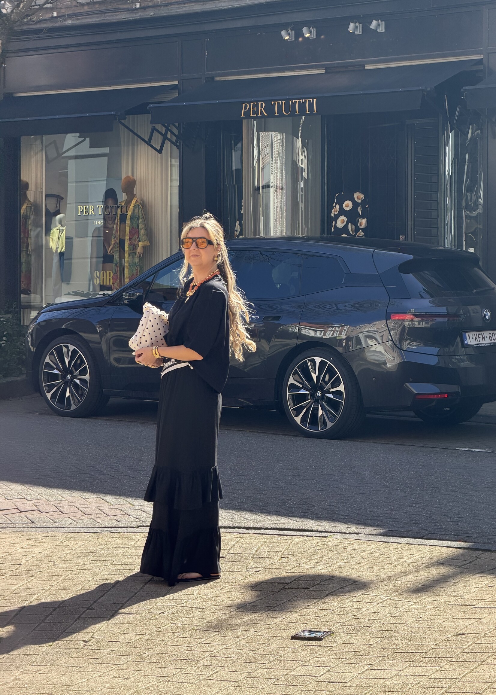 Diena long skirt - Black