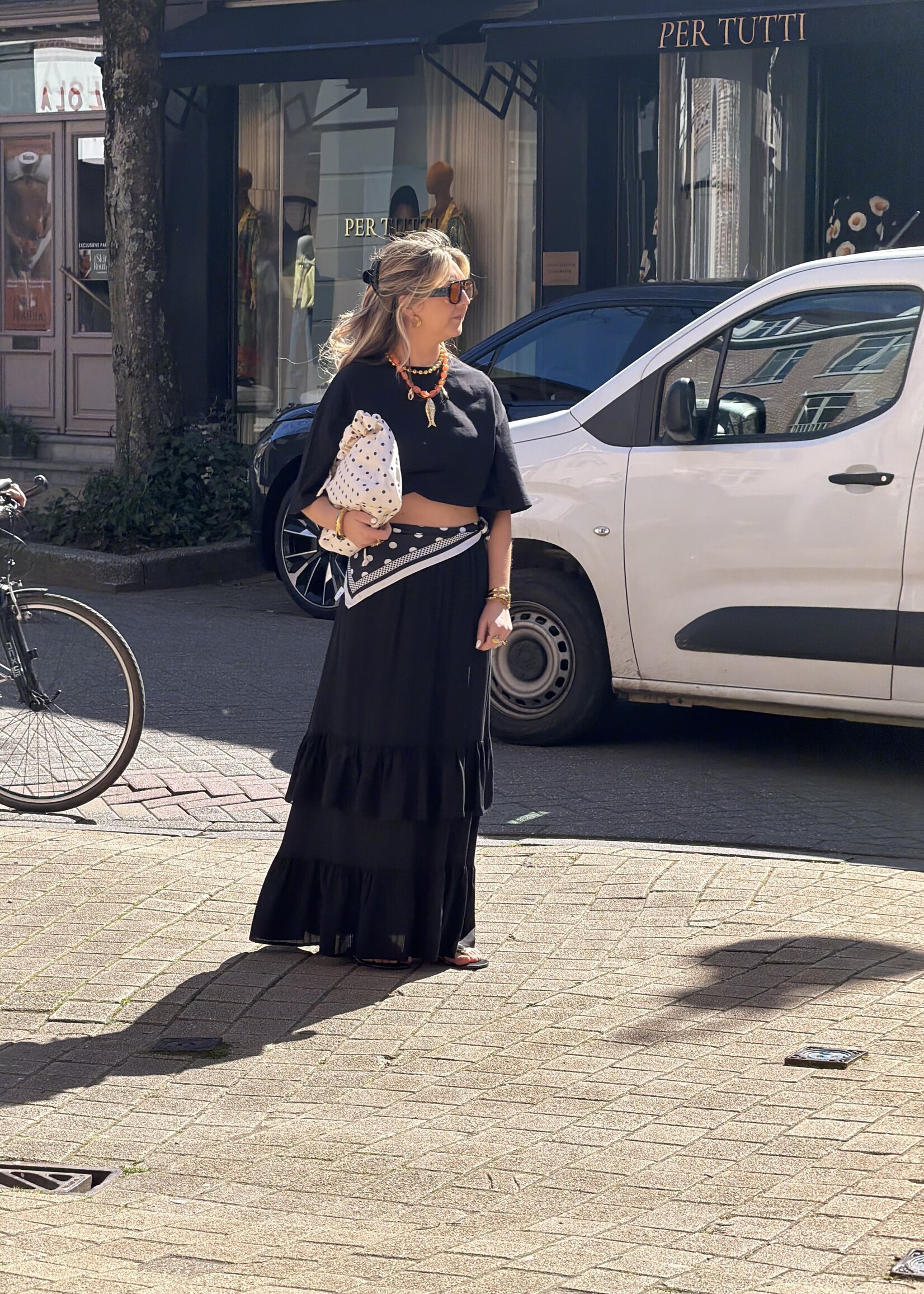 Diena long skirt - Black