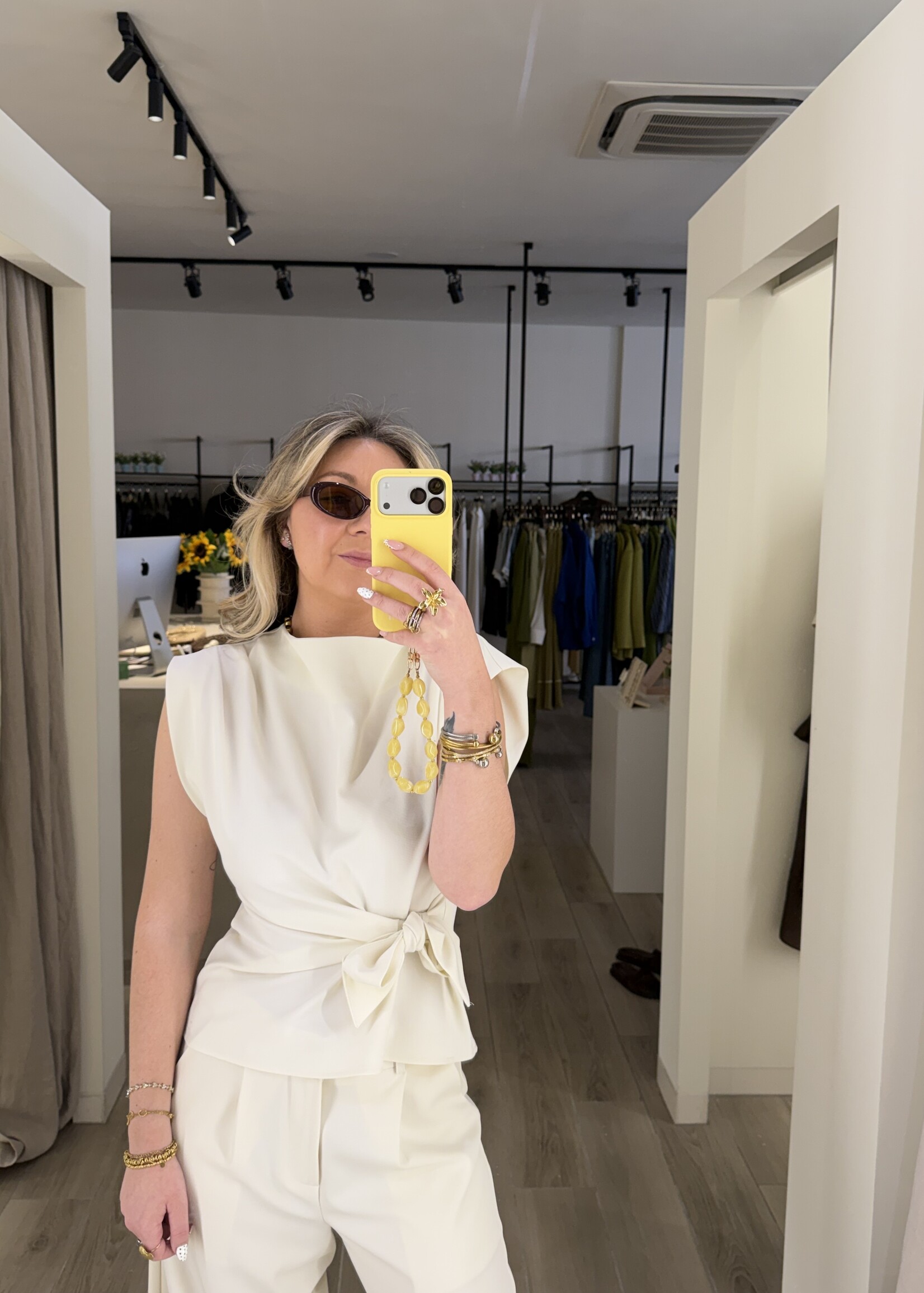 Lael wrapped top - Off White
