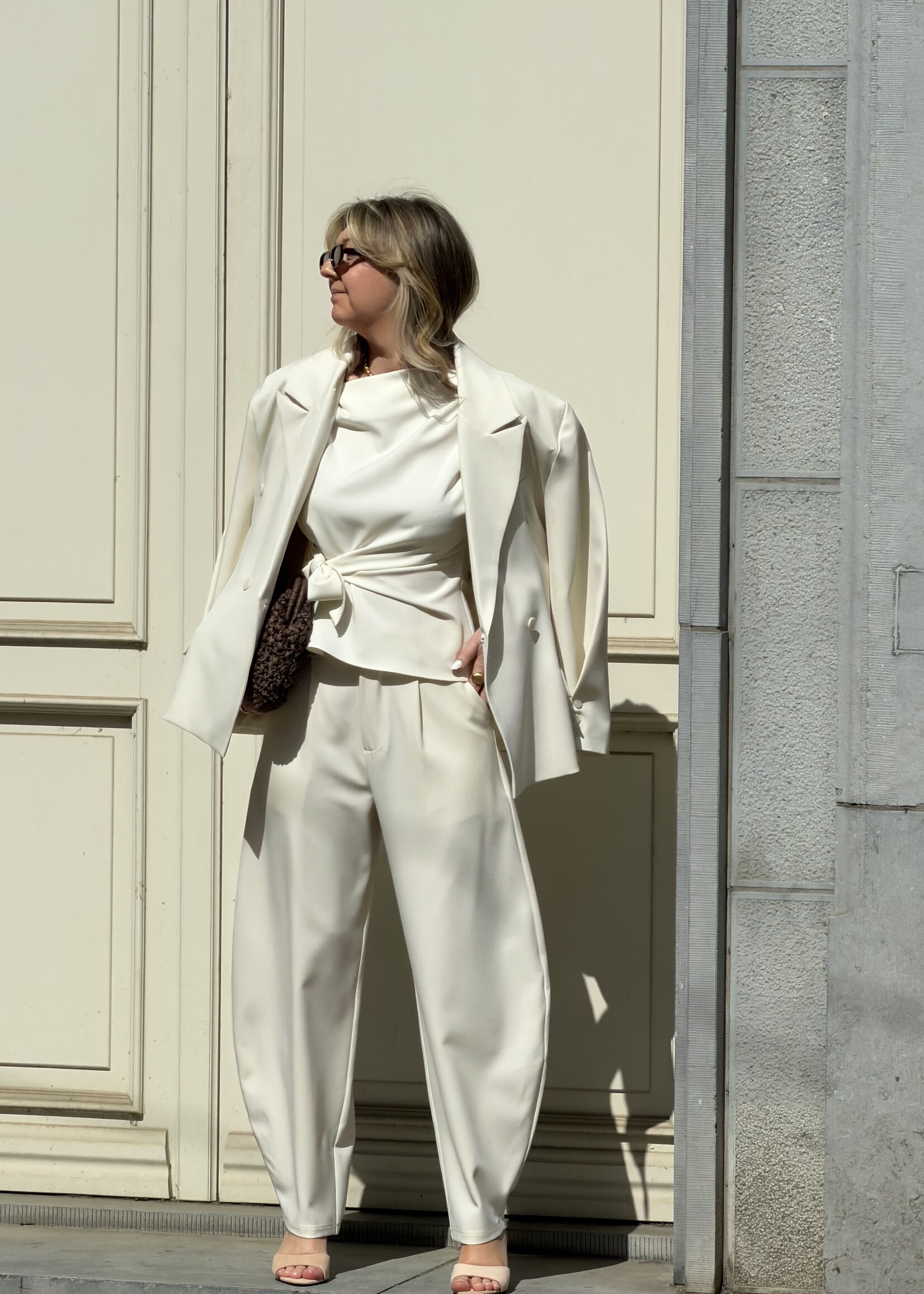 Lael wrapped top - Off White