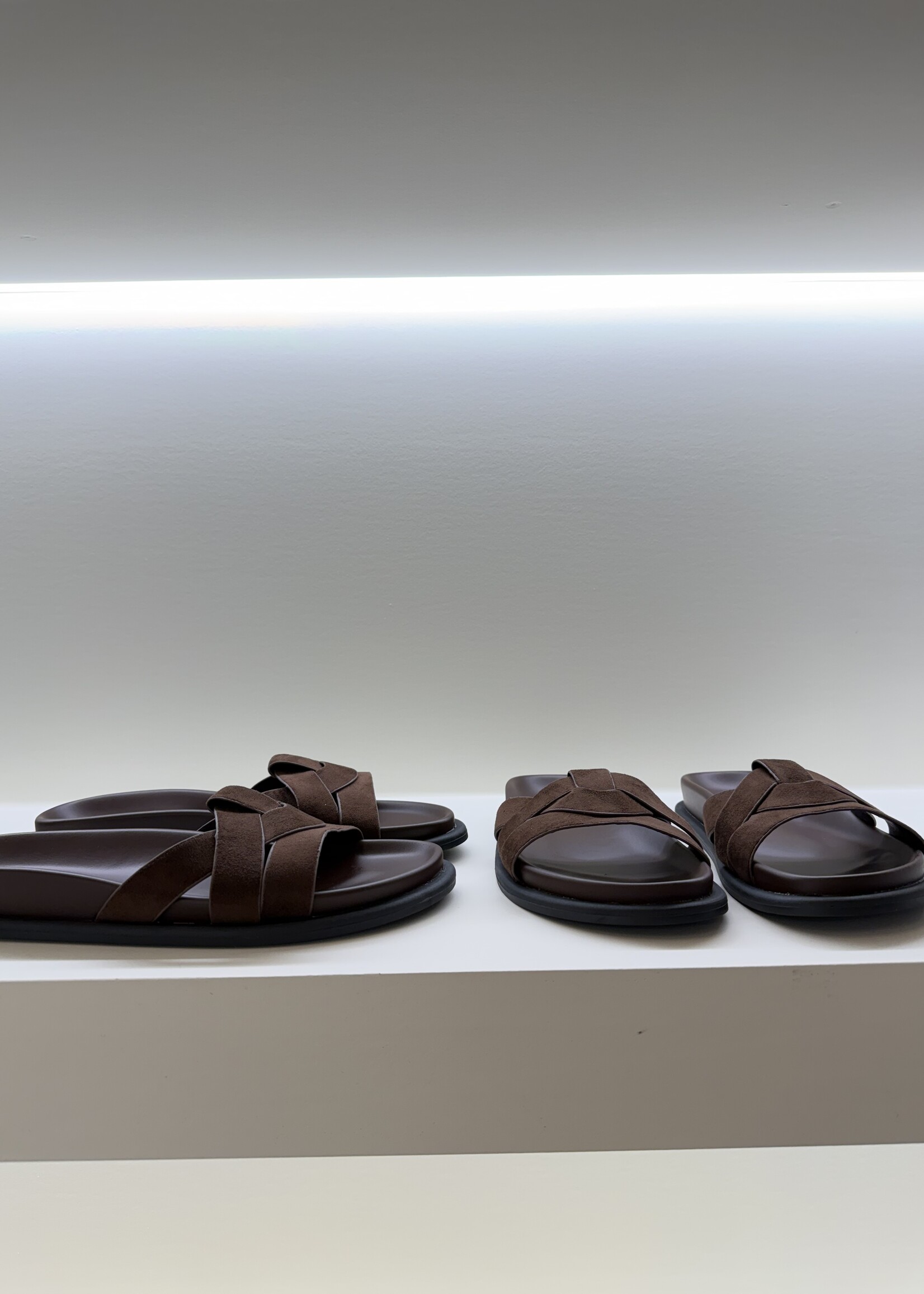 Banda flat sandaal - Brown