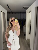 Panina bandeau top - cream