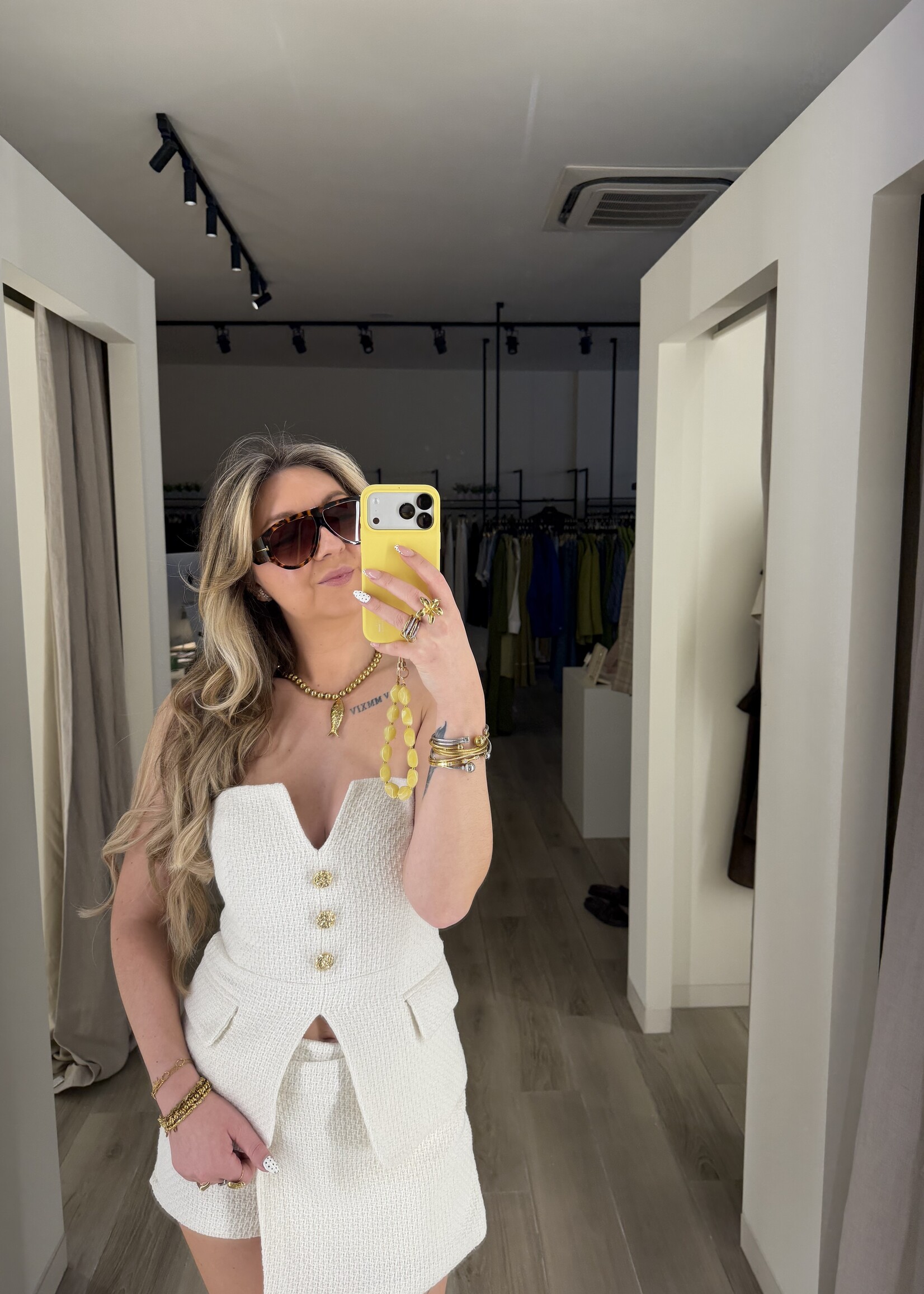 Panina bandeau top - cream