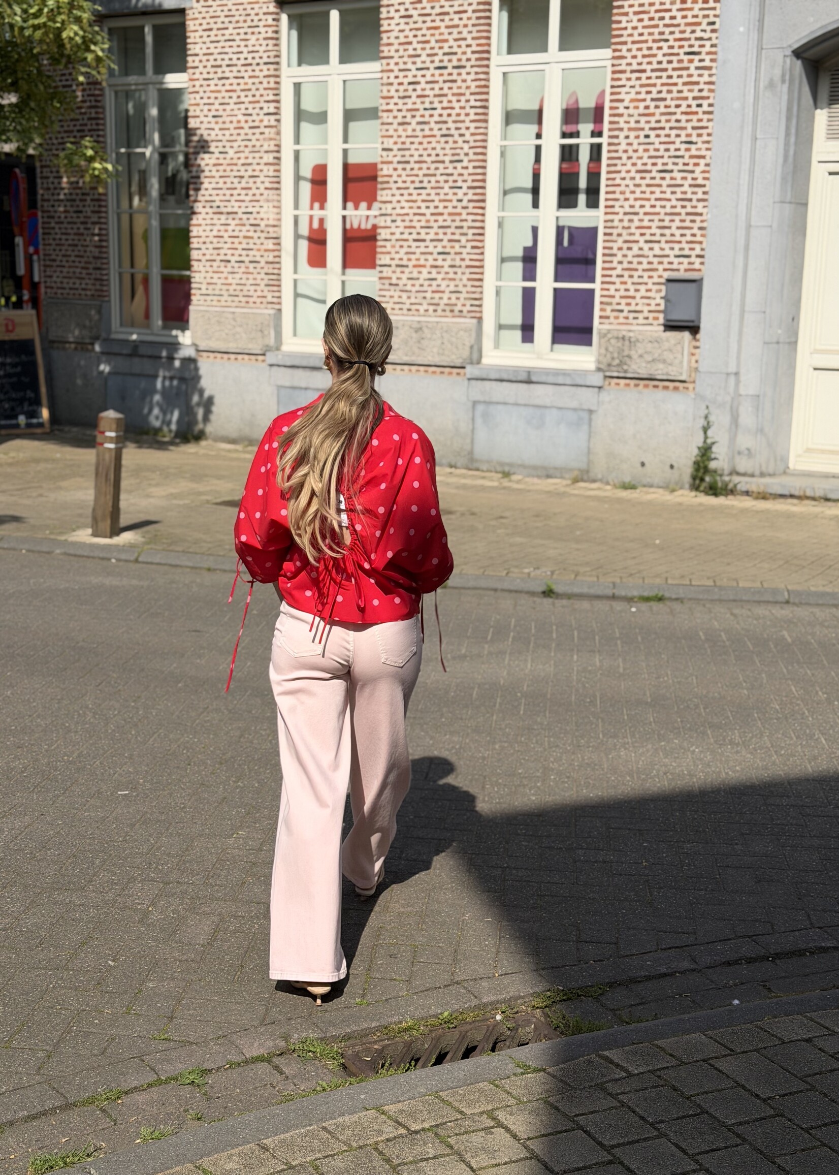 Piena wide leg jeans - Pink