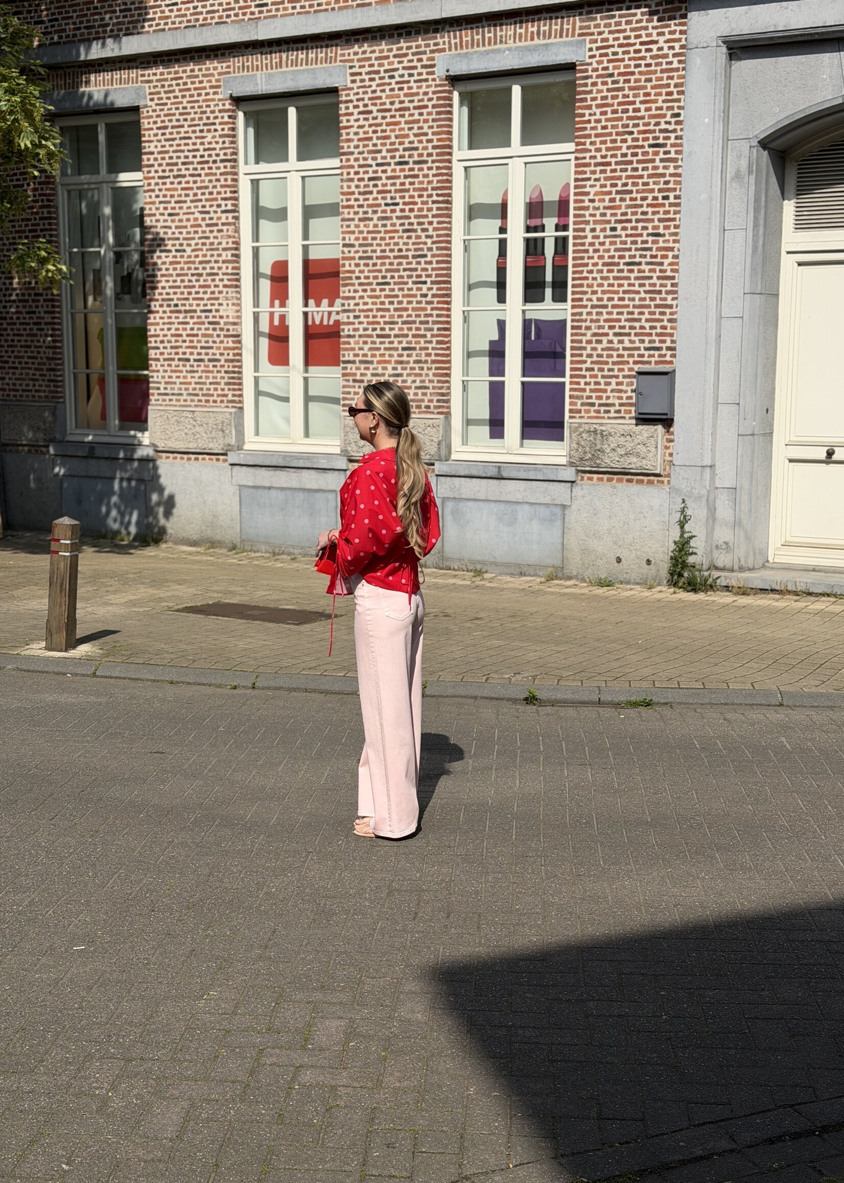 Piena wide leg jeans - Pink