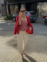 Esmea Barrel jeans - Beige