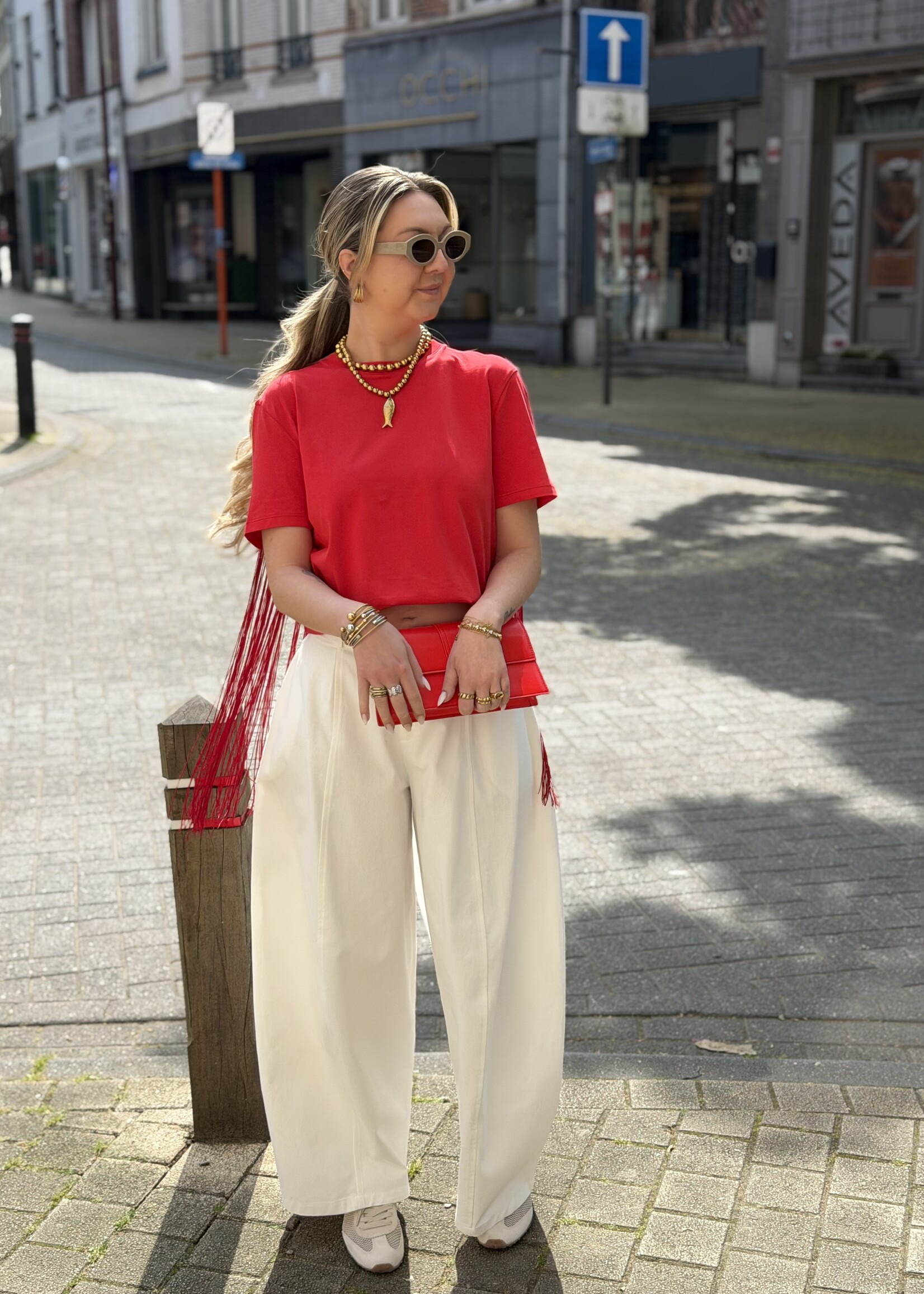 Anela trousers - White
