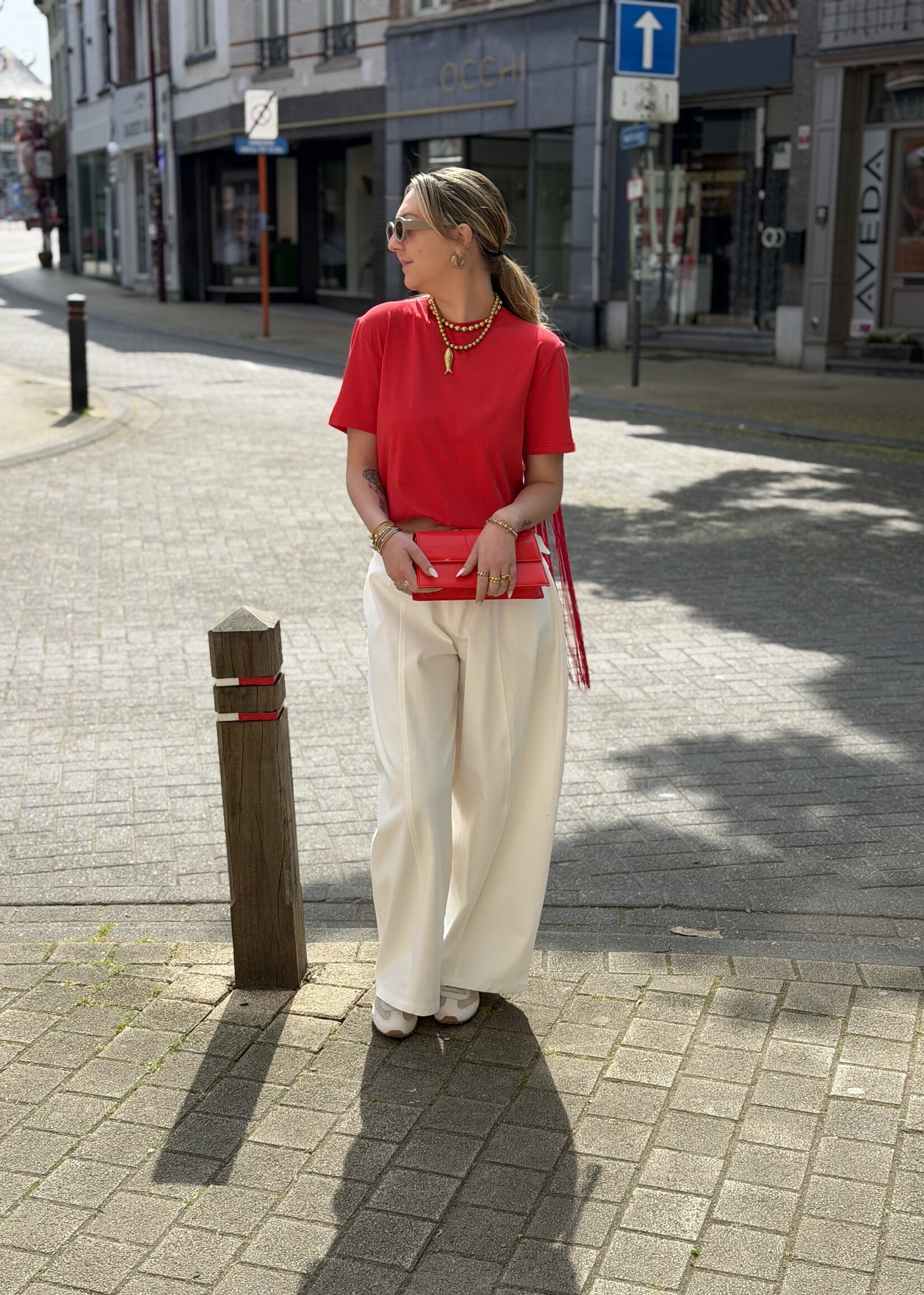 Anela trousers - White