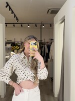 Amerie polka dot Shirt - Beige