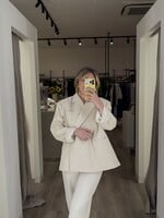 Yasmin oversized blazer - Beige TU