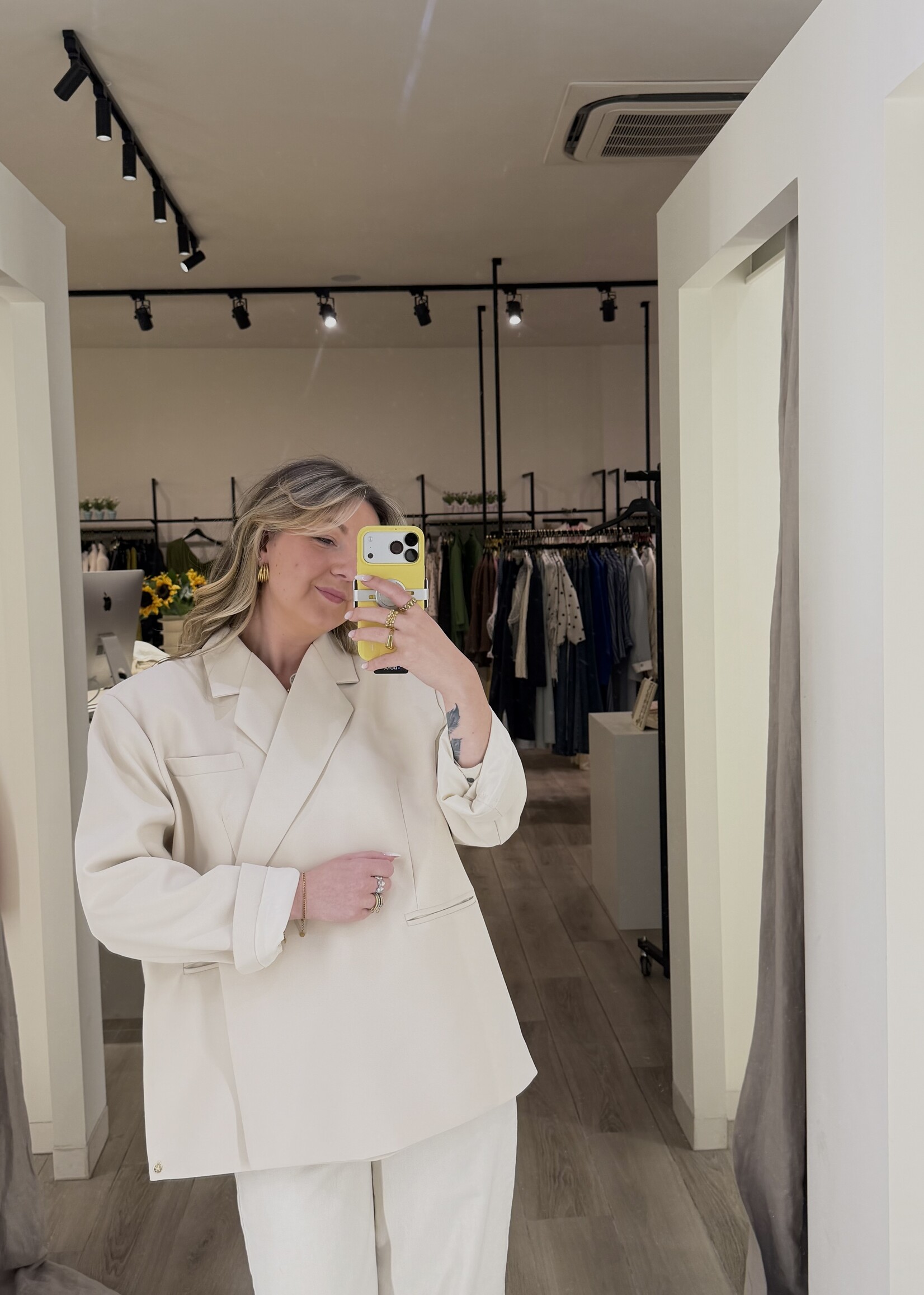 Yasmin oversized blazer - Beige TU