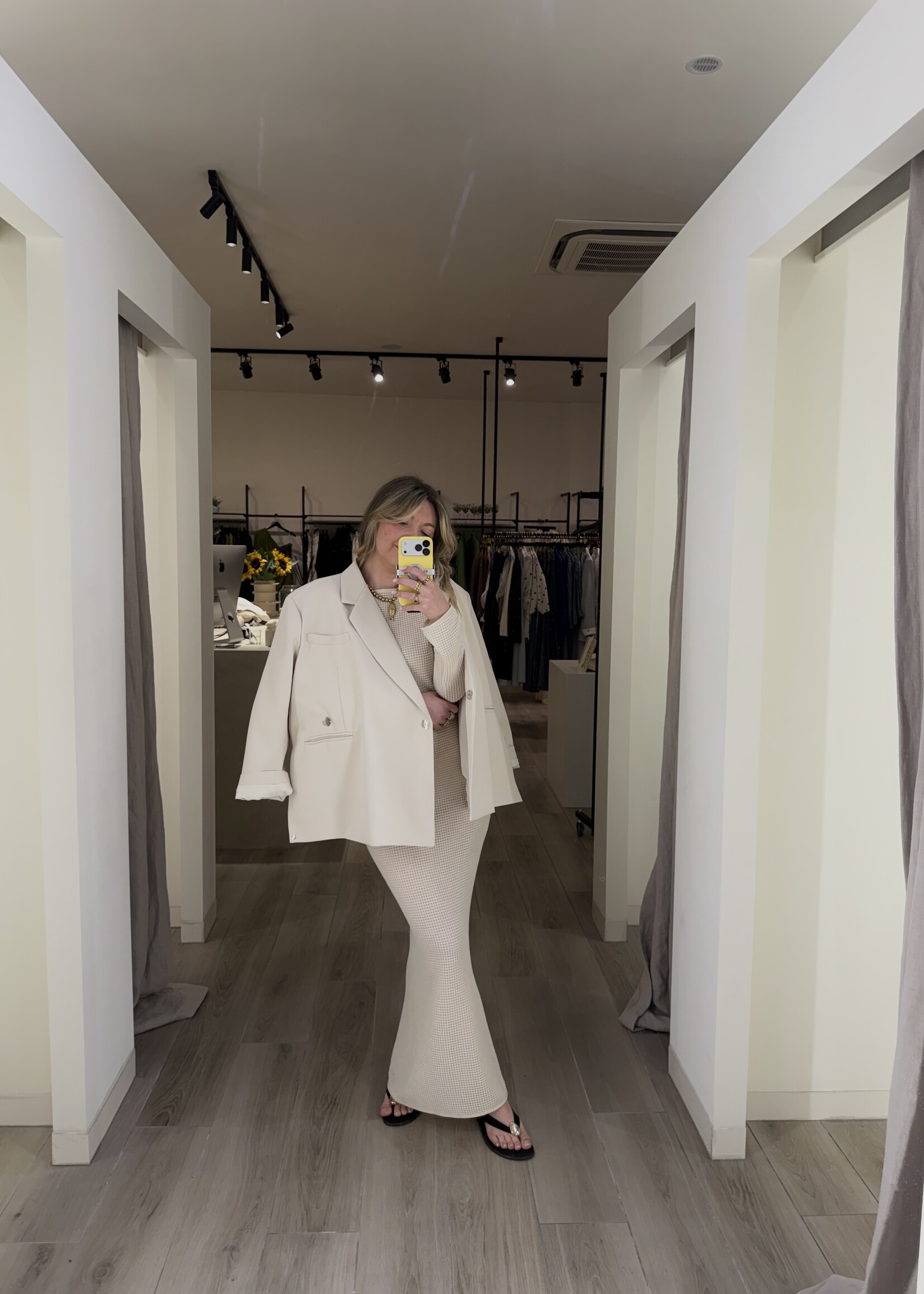 Yasmin oversized blazer - Beige TU