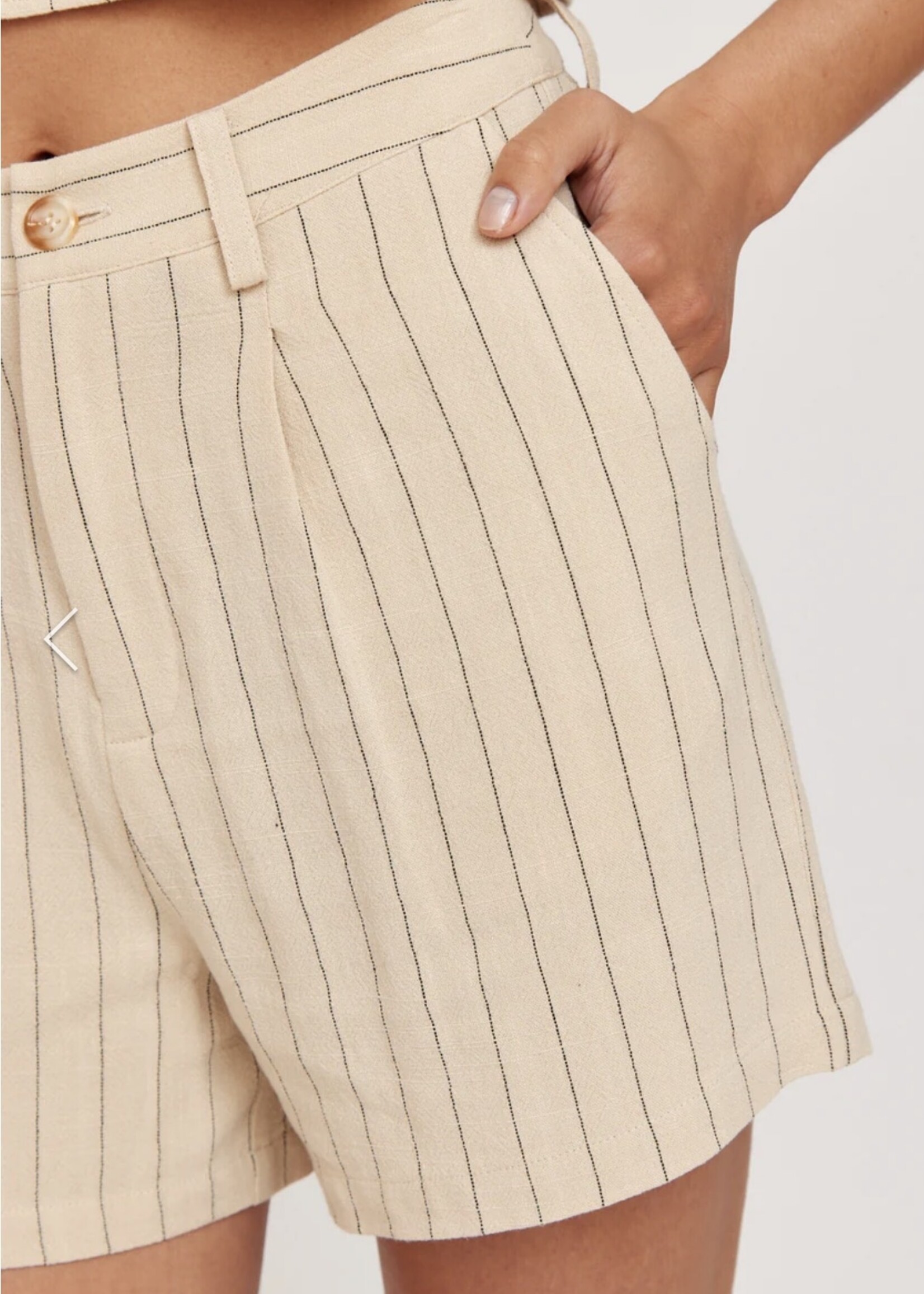Janina linnen short - Beige