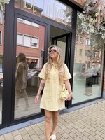Julia denim jurk - Light yellow