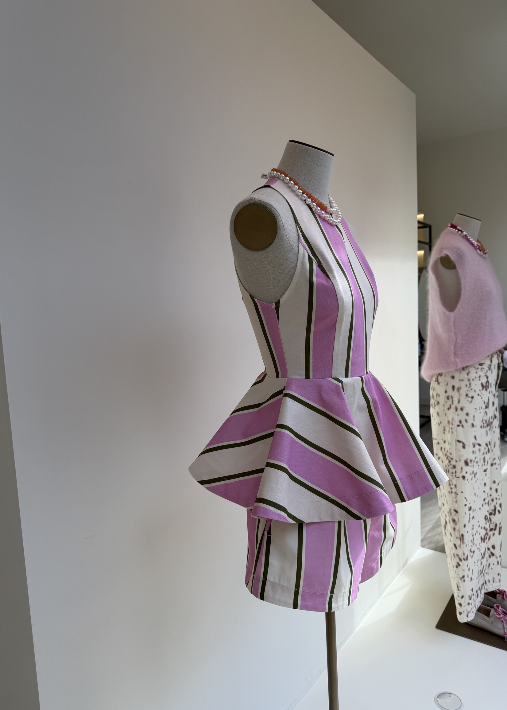 Sophia stripe short - Pink
