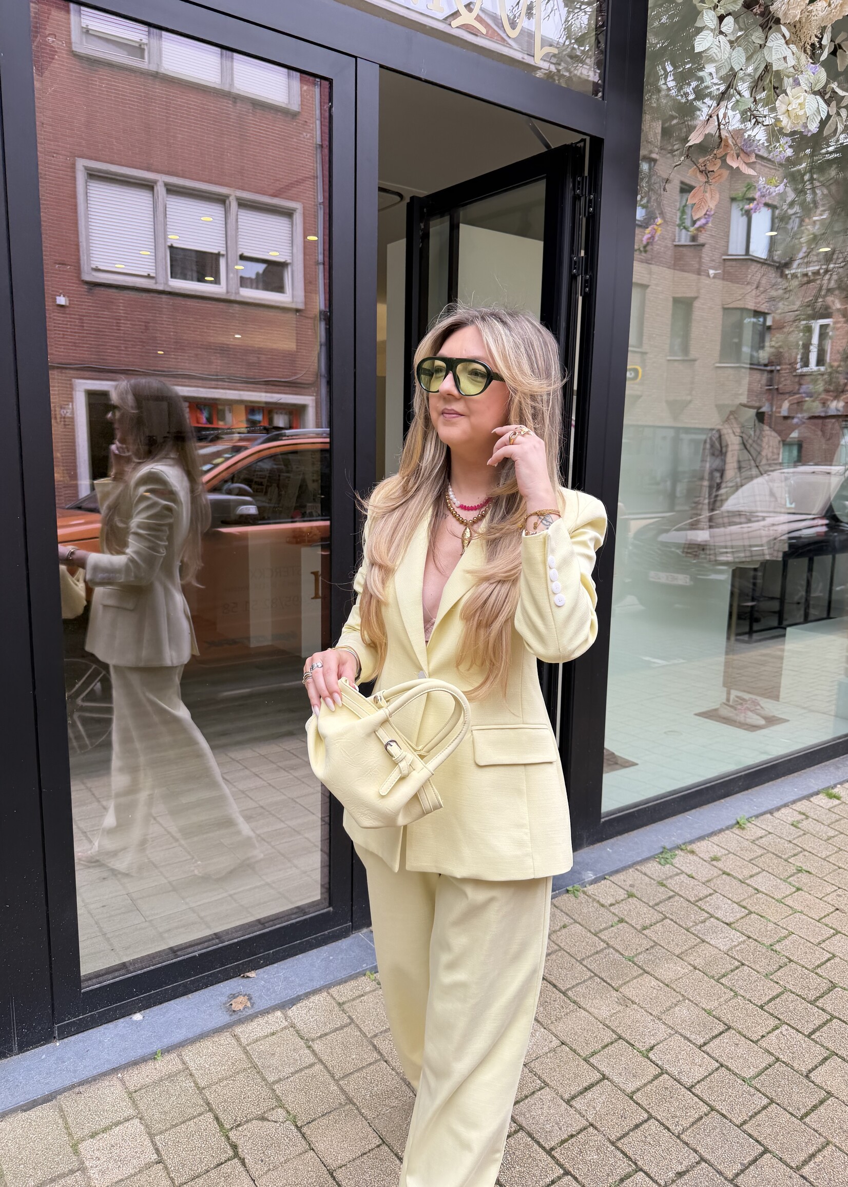 Suze blazer - Light yellow