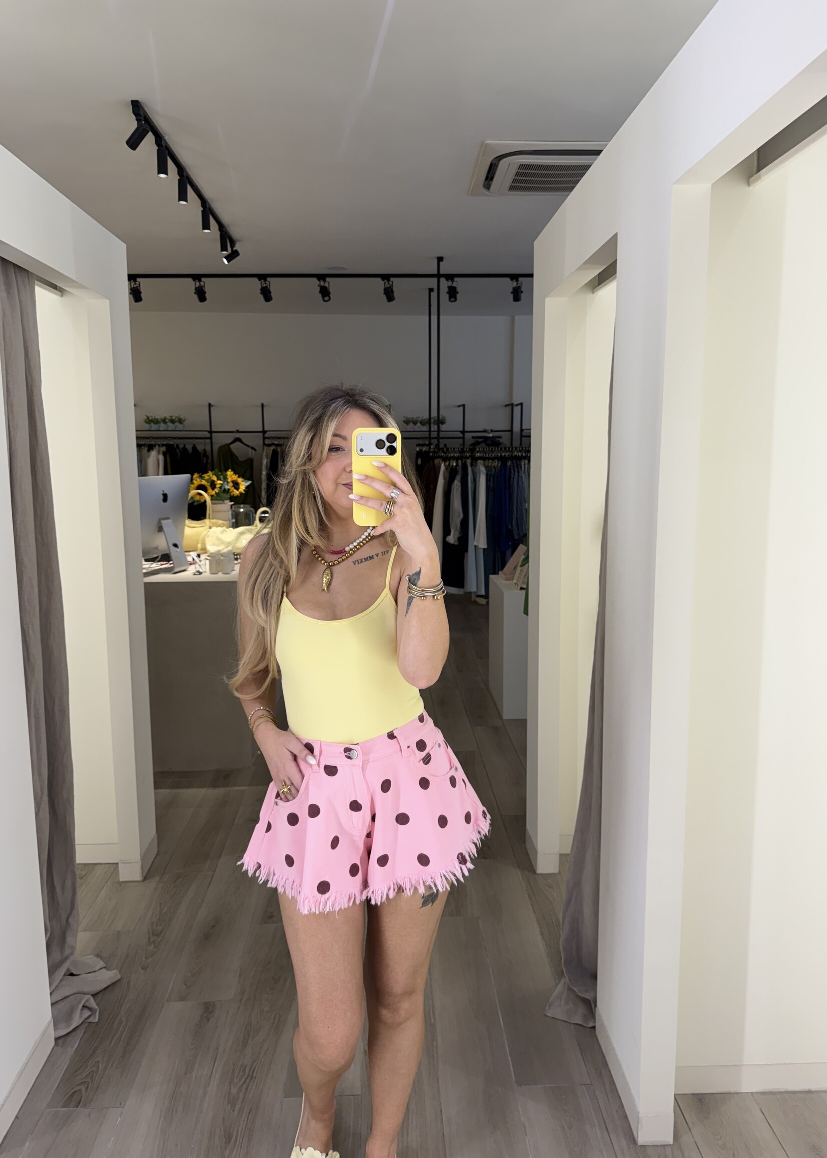 Maeve polka dot short - Pink