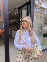 Liva stripe shirt + pins  - White/Yellow TU