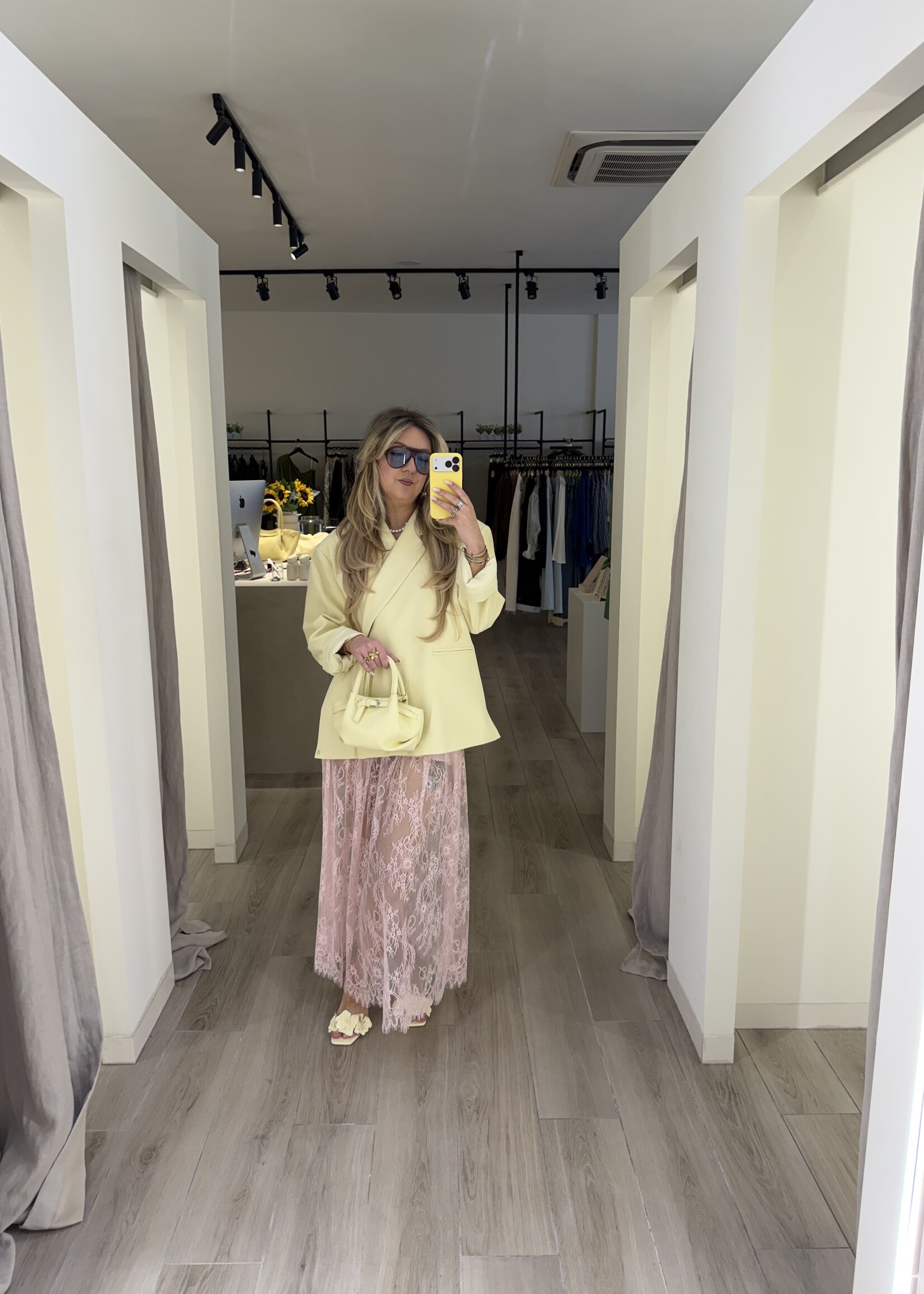 Yuna lace skirt - pink