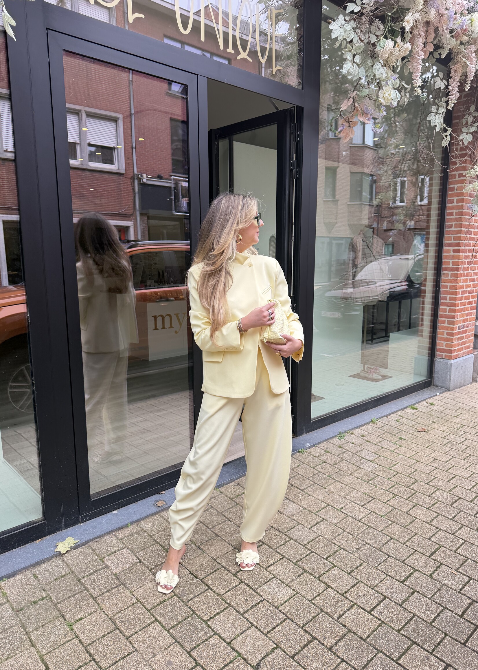 Igone Trousers - Light yellow