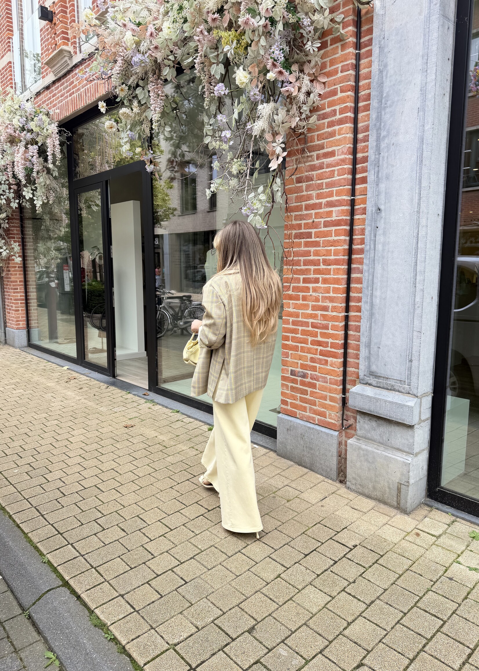 Piena wide leg jeans - Yellow