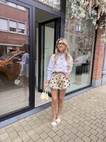 Maeve polka dot short - Beige