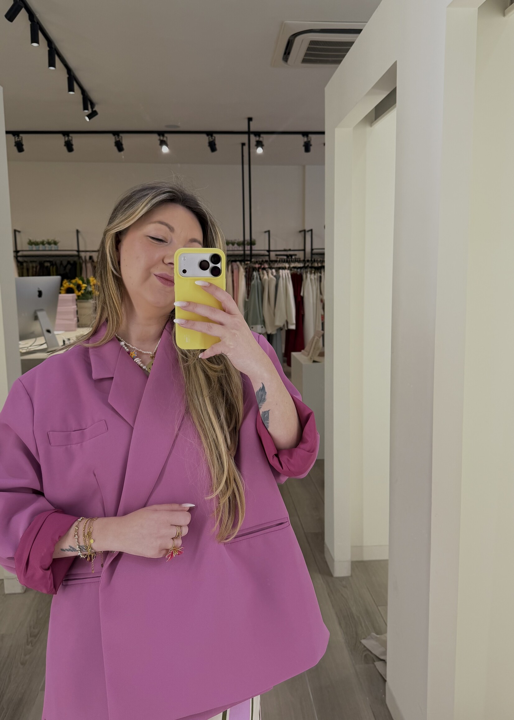 Yasmin oversized blazer - Purple TU