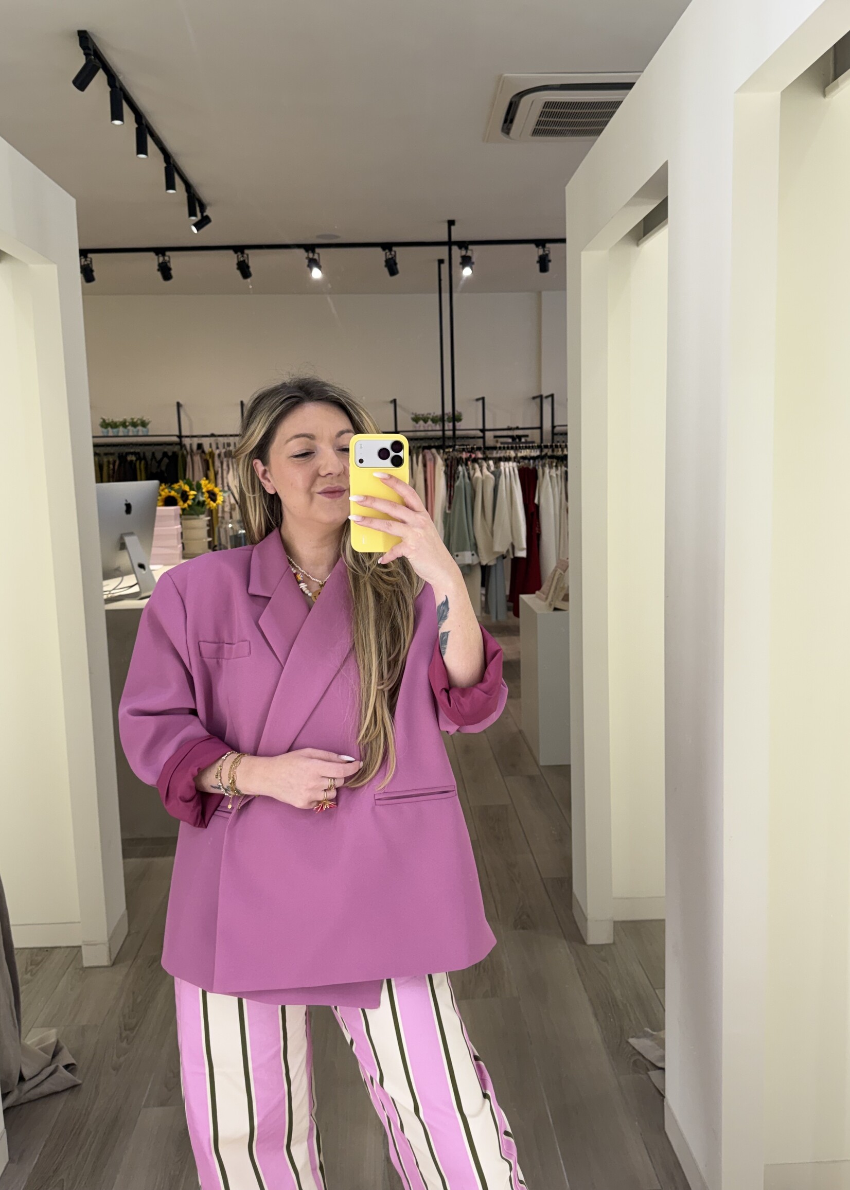 Yasmin oversized blazer - Purple TU