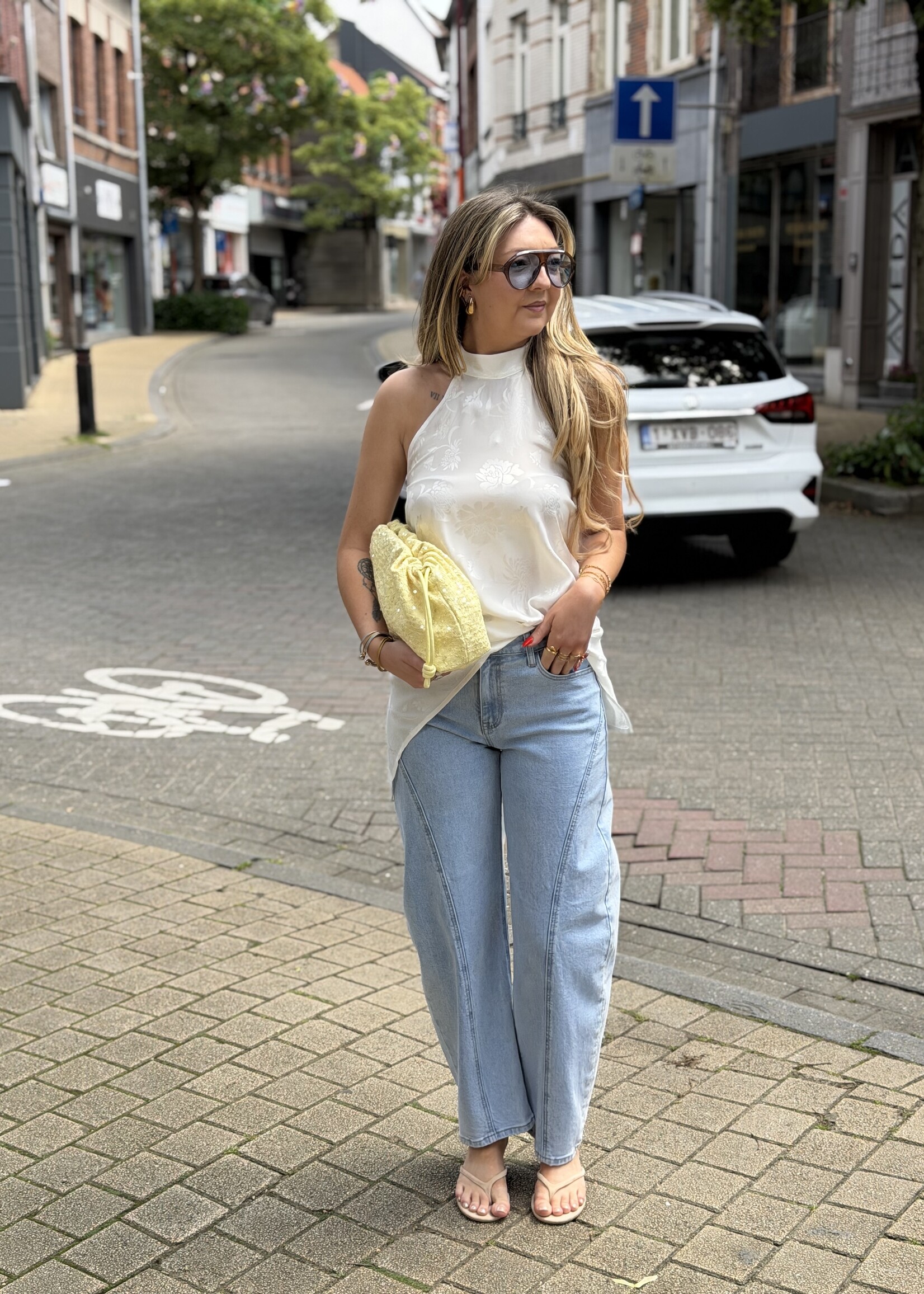 Bea barrel jeans - Light blue