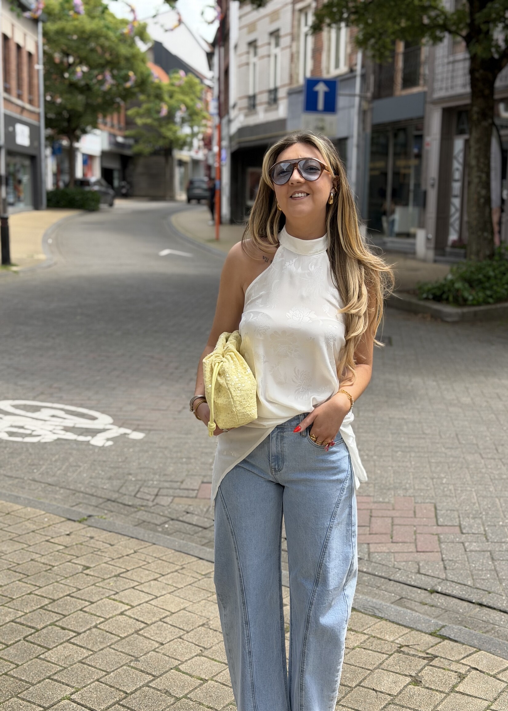 Bea barrel jeans - Light blue