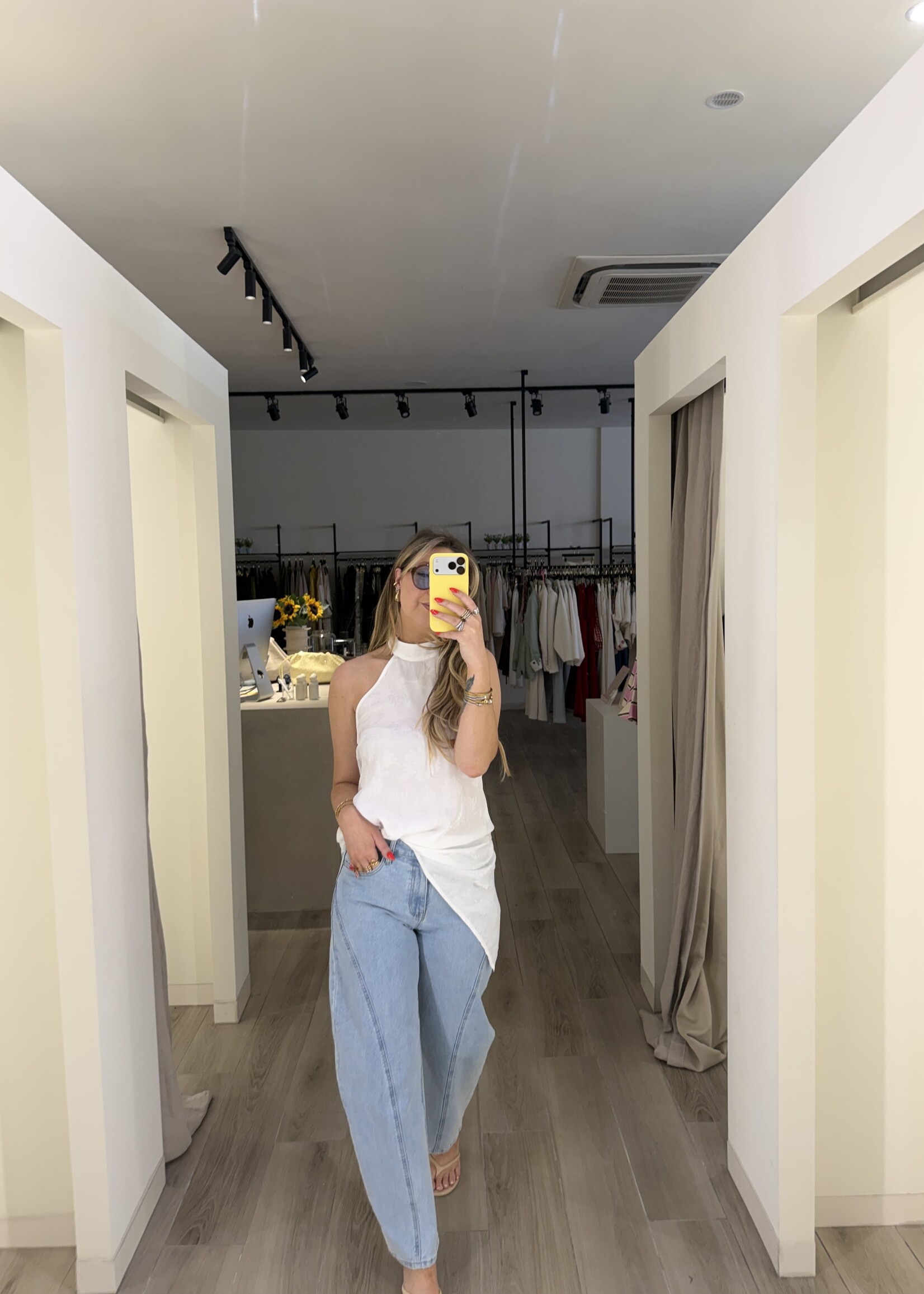 Bea barrel jeans - Light blue