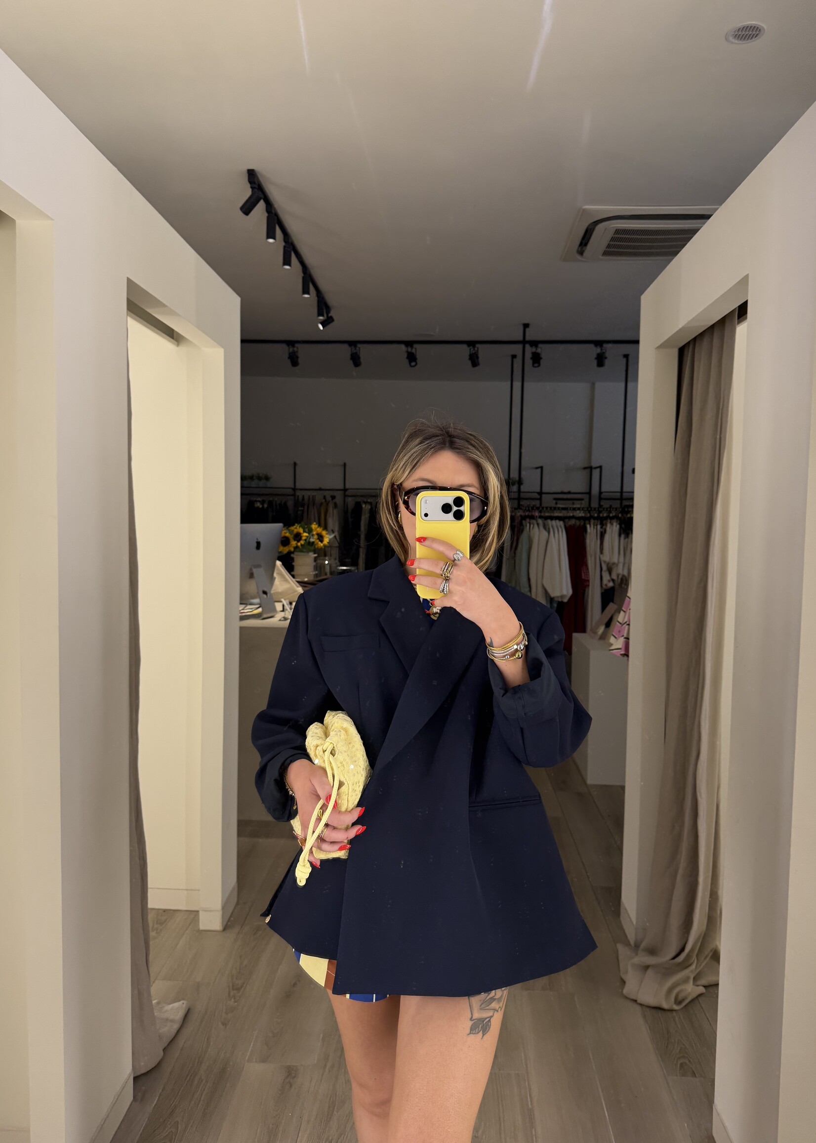 Yasmin oversized blazer - Dark blue TU