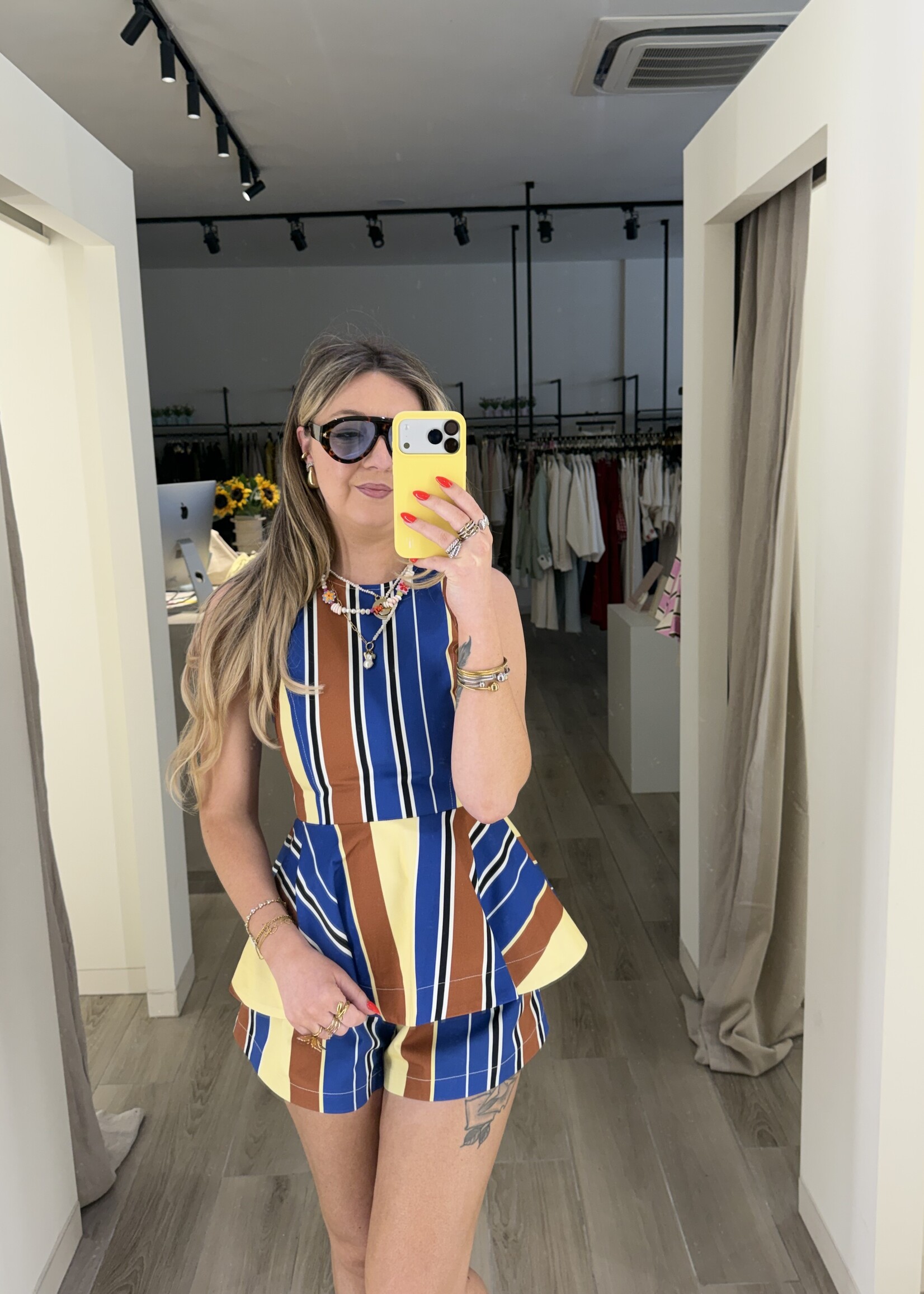 Sophia stripe short - Multicolor