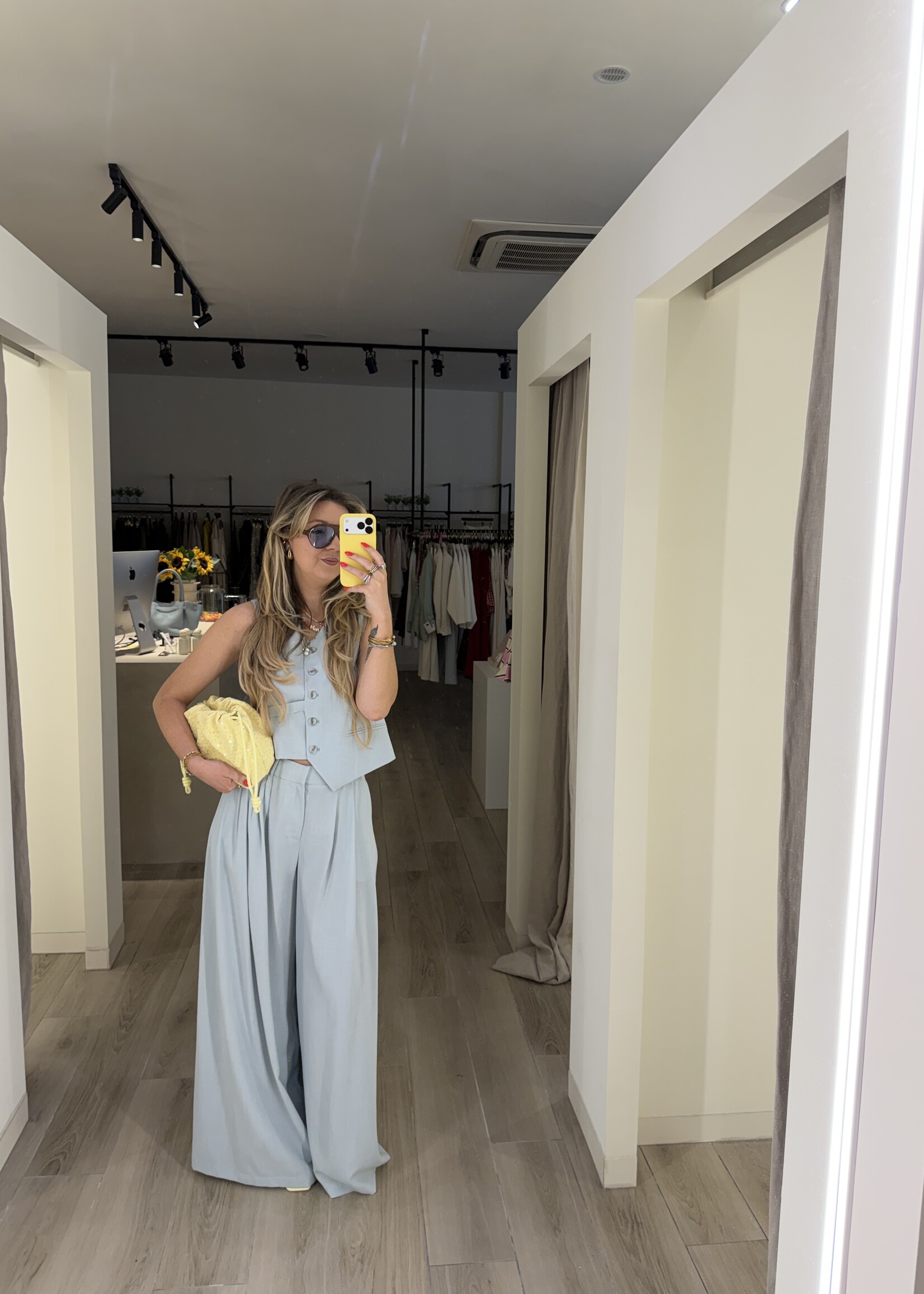 Azara gilet - Light blue