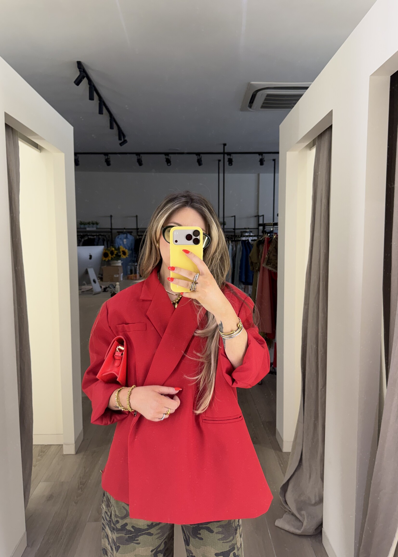 Yasmin oversized blazer - Red TU